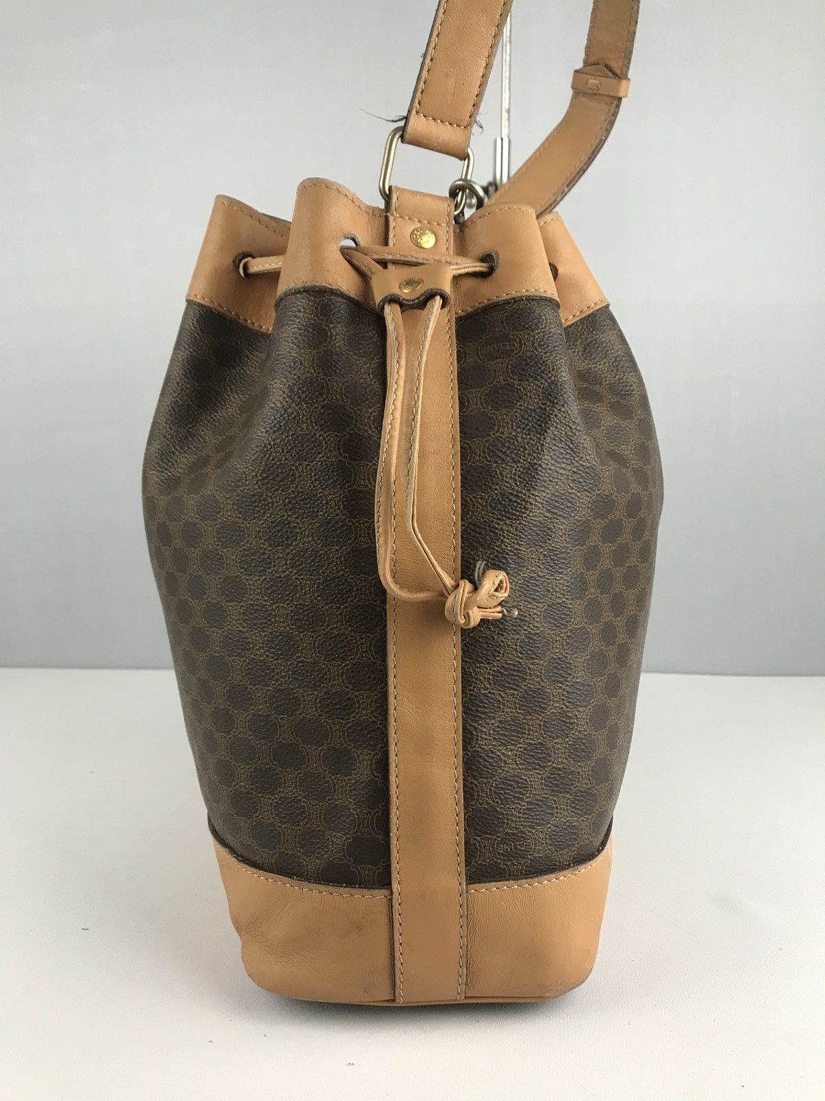 Celine 🔥Rare🔥Authentic Vintage Celine Macadam Bucket Size ONE SIZE - 5 Thumbnail