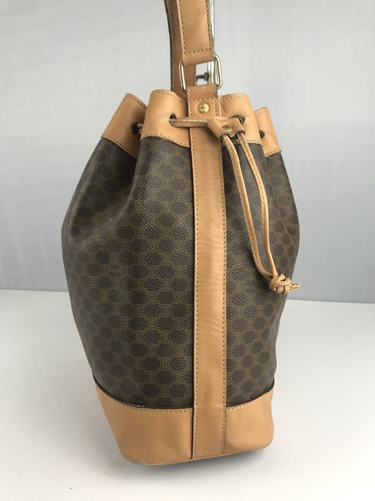 Celine 🔥Rare🔥Authentic Vintage Celine Macadam Bucket Size ONE SIZE - 6 Thumbnail