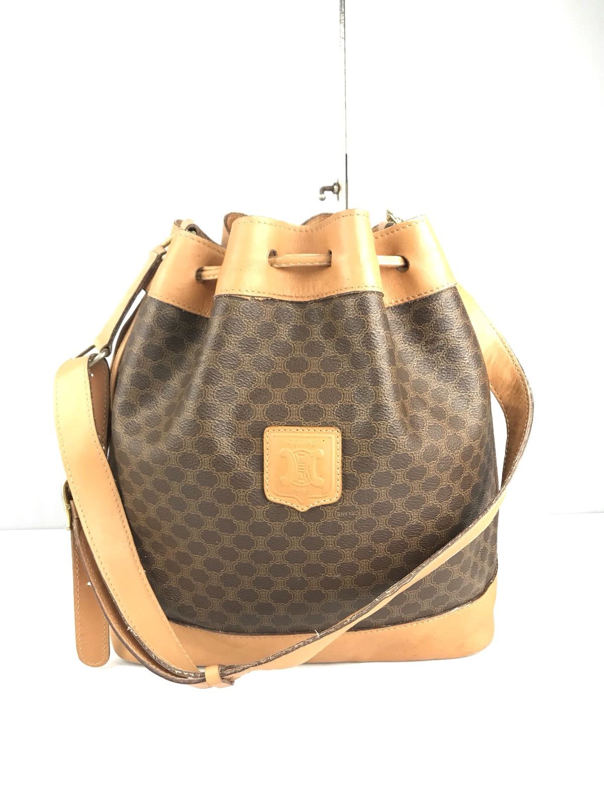 Celine 🔥Rare🔥Authentic Vintage Celine Macadam Bucket Size ONE SIZE - 8 Thumbnail