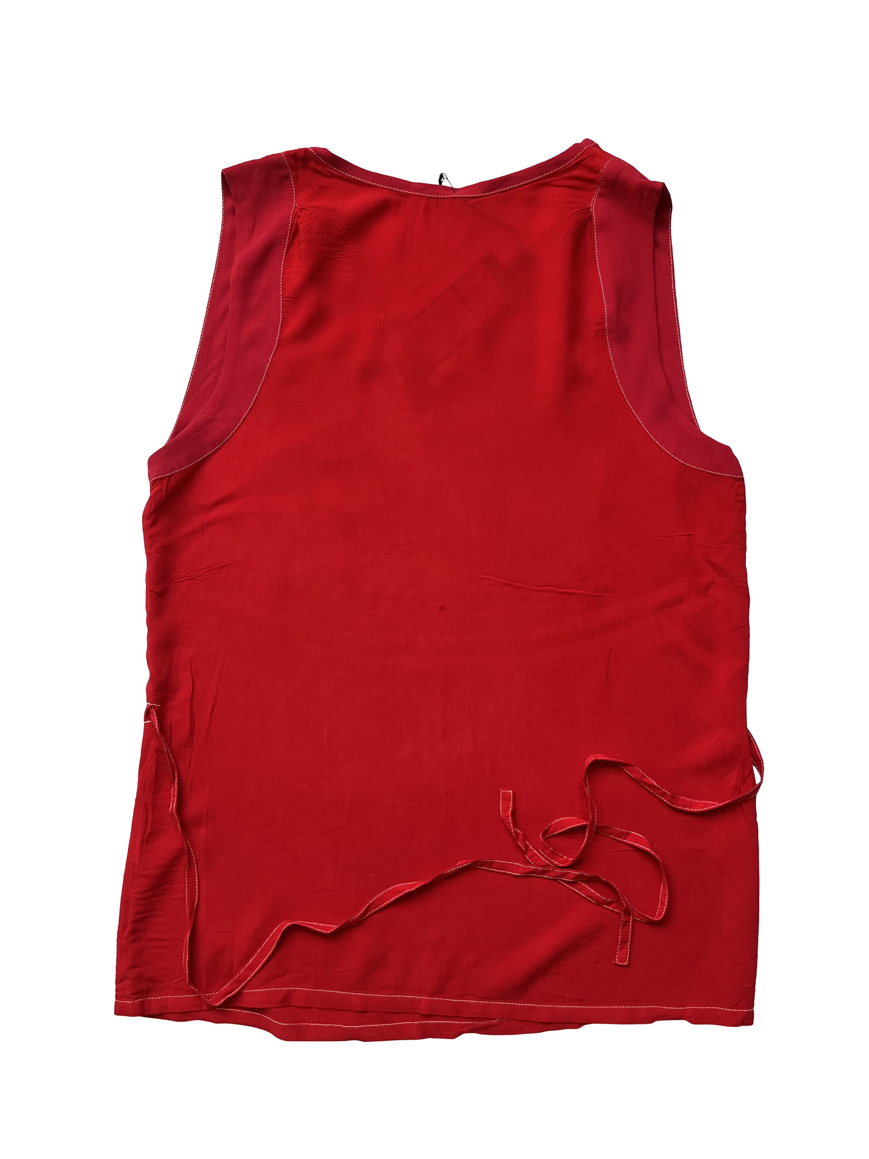 Ann Demeulemeester ⚡️QUICK SALE⚡️Ann Demeulemeester Red Tank Top Size XS / US 0-2 / IT 36-38 - 2 Thumbnail