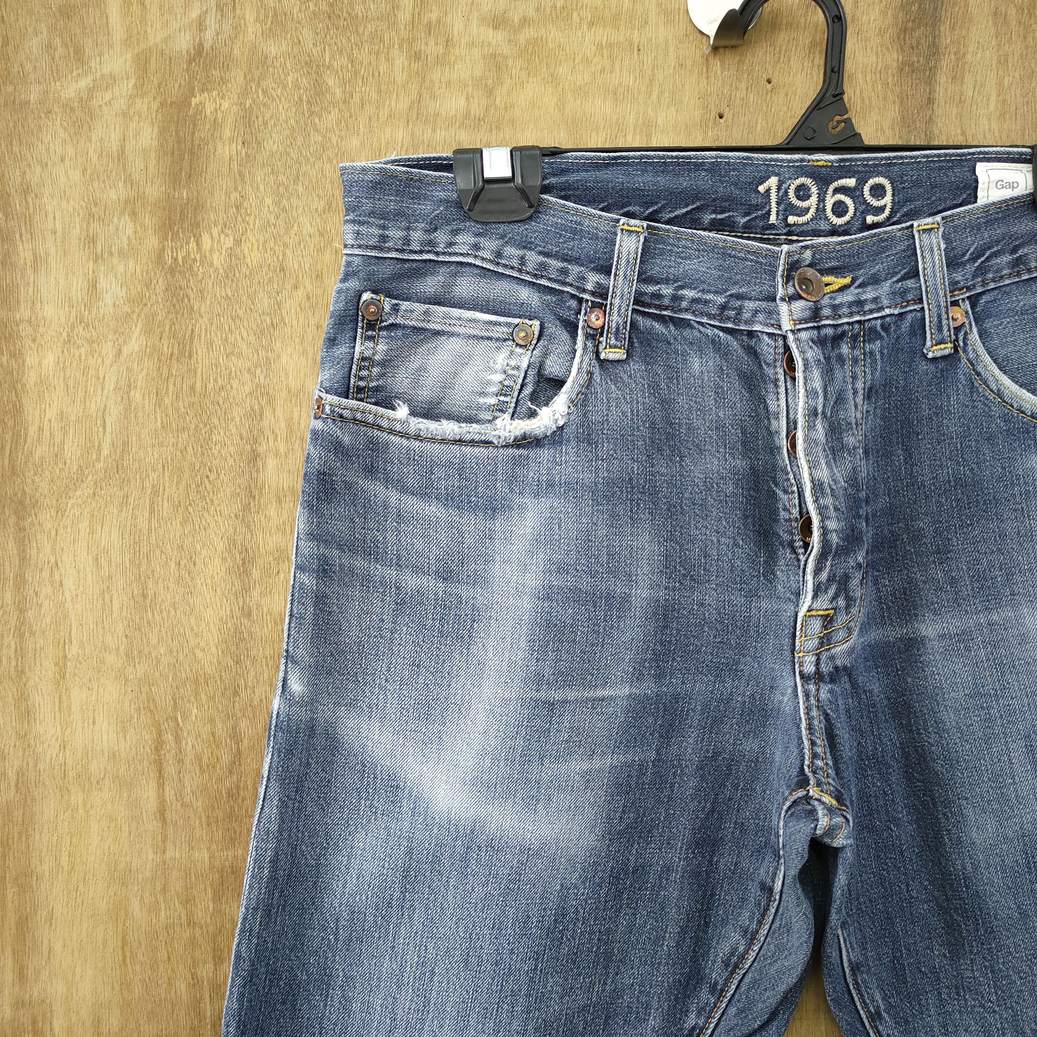 Gap GAP BUTTON FLY FADED DENIM JEANS PANTS 34×32 STRAIGHT Size US 32 / EU 48 - 6 Thumbnail