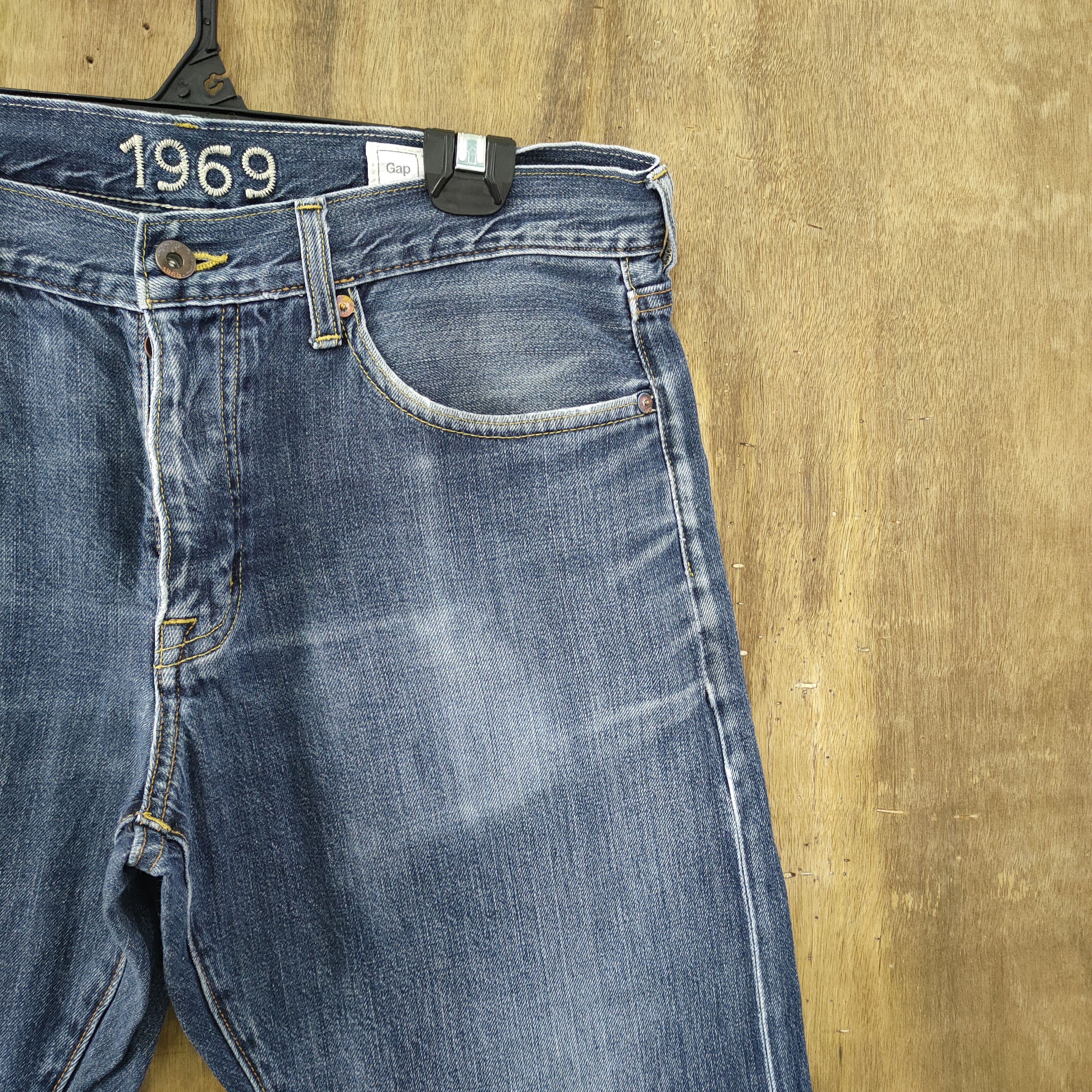Gap GAP BUTTON FLY FADED DENIM JEANS PANTS 34×32 STRAIGHT Size US 32 / EU 48 - 7 Thumbnail