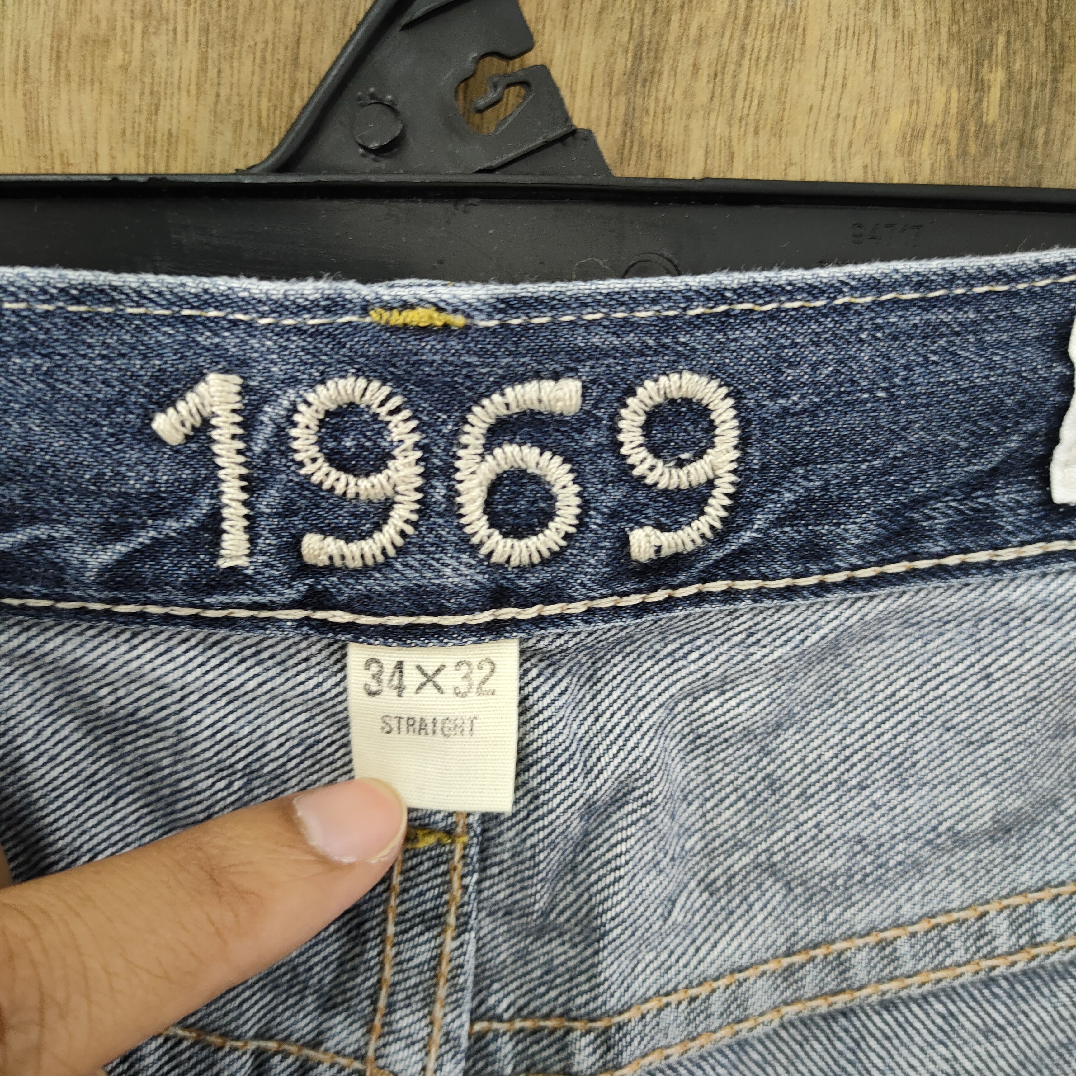 Gap GAP BUTTON FLY FADED DENIM JEANS PANTS 34×32 STRAIGHT Size US 32 / EU 48 - 12 Thumbnail