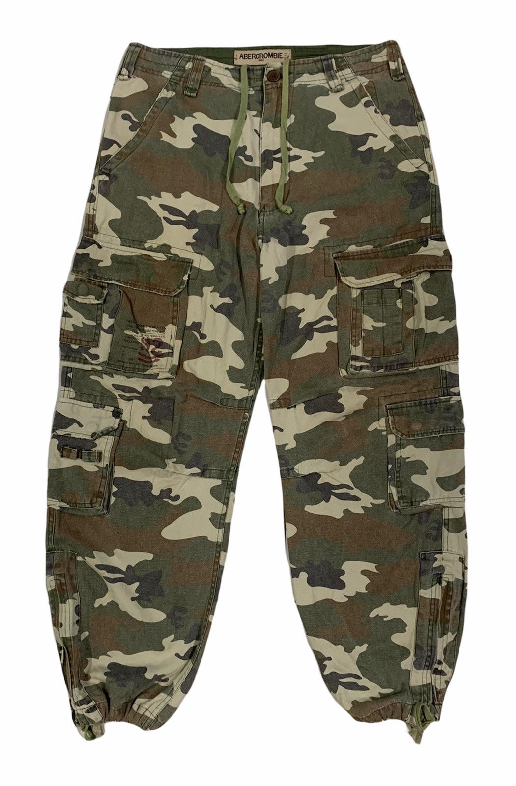 Abercrombie & Fitch × Vintage ABERCROMBIE Parachute Tactical Cargo Pants Size US 34 / EU 50 - 1 Thumbnail