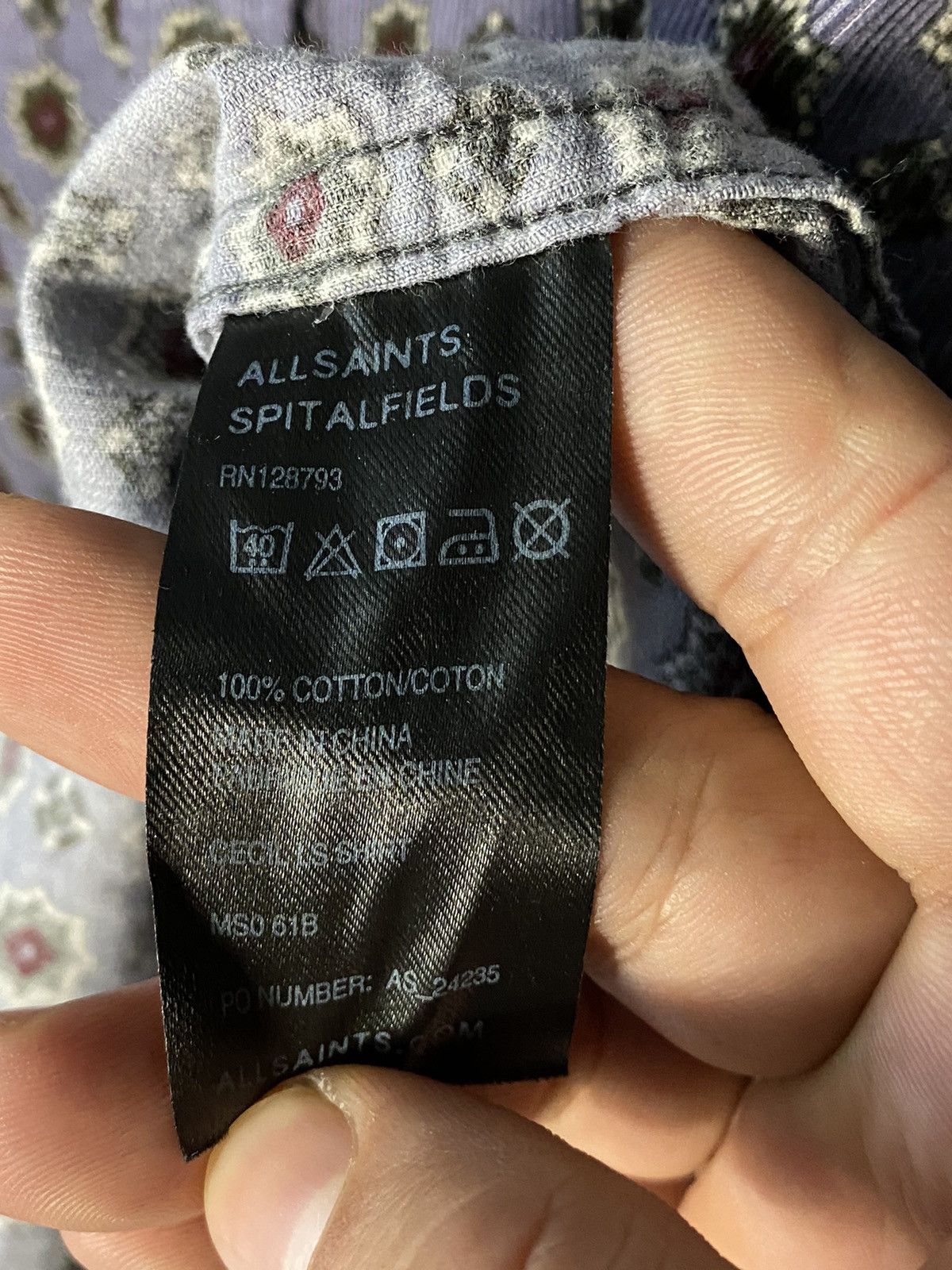 Allsaints × Flannel Allsaints Shirt Flannel Long Sleeve Size M Size US M / EU 48-50 / 2 - 5 Thumbnail