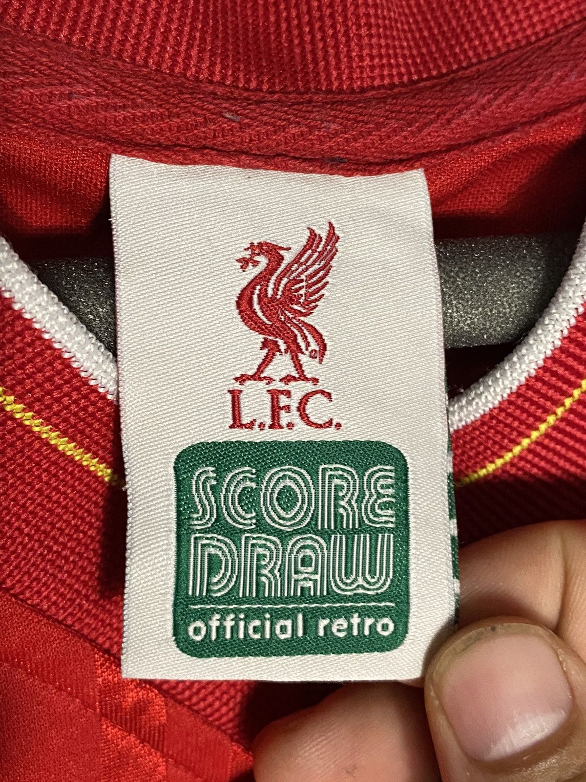 Vintage 1985 1987 Vintage Liverpool Soccer Jersey Score Draw Size US S / EU 44-46 / 1 - 3 Thumbnail