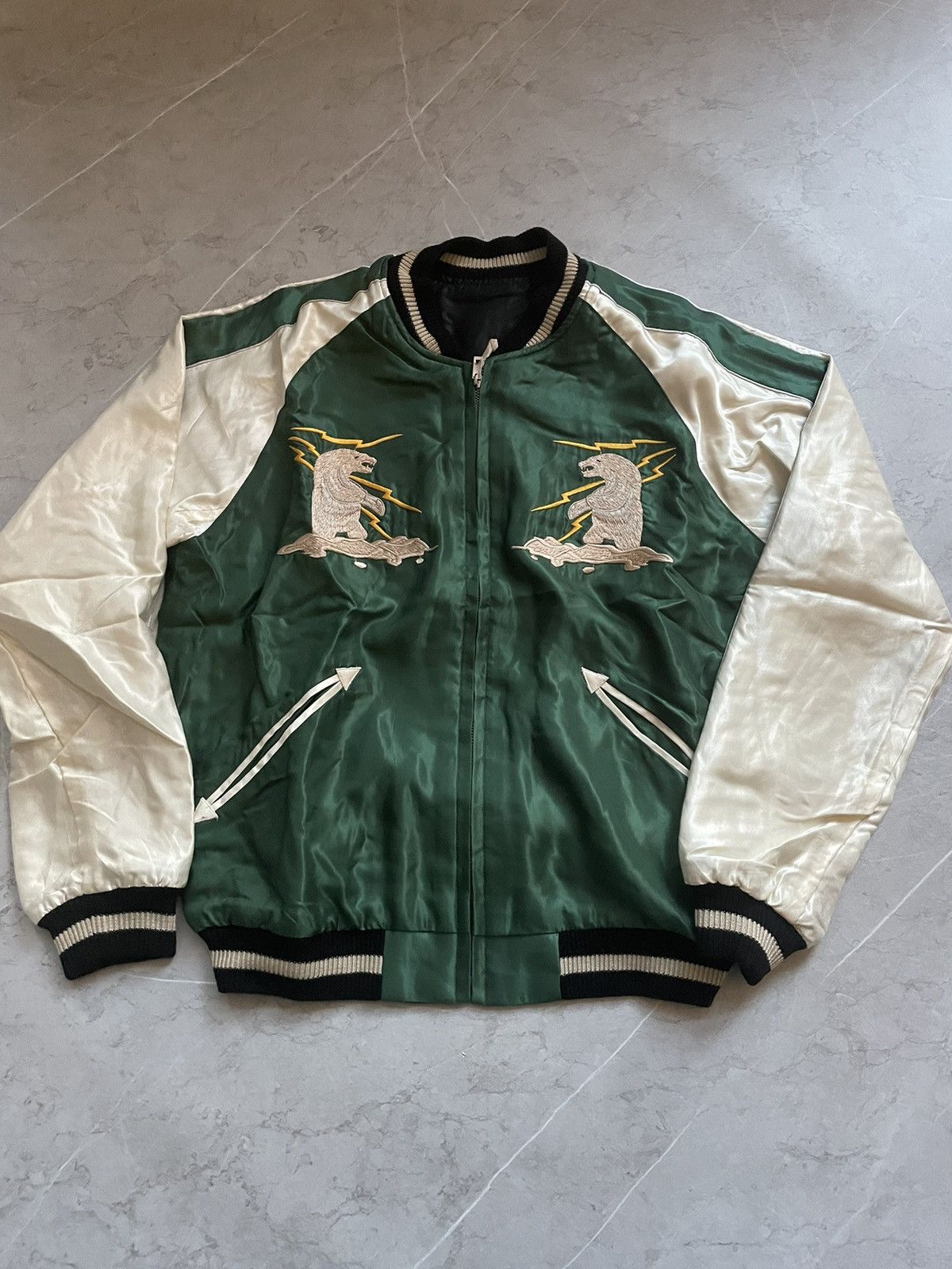 Tailor Toyo 1950s style souvenir jacket Alaskan flag Grailed