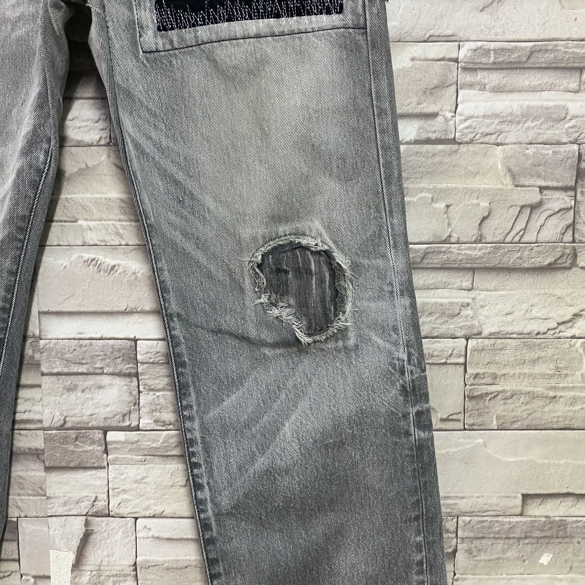 QUENCHLOUD Japanese Brand QUENCH Distressed Patchwork Neighborhood Size US 32 / EU 48 - 8 Thumbnail