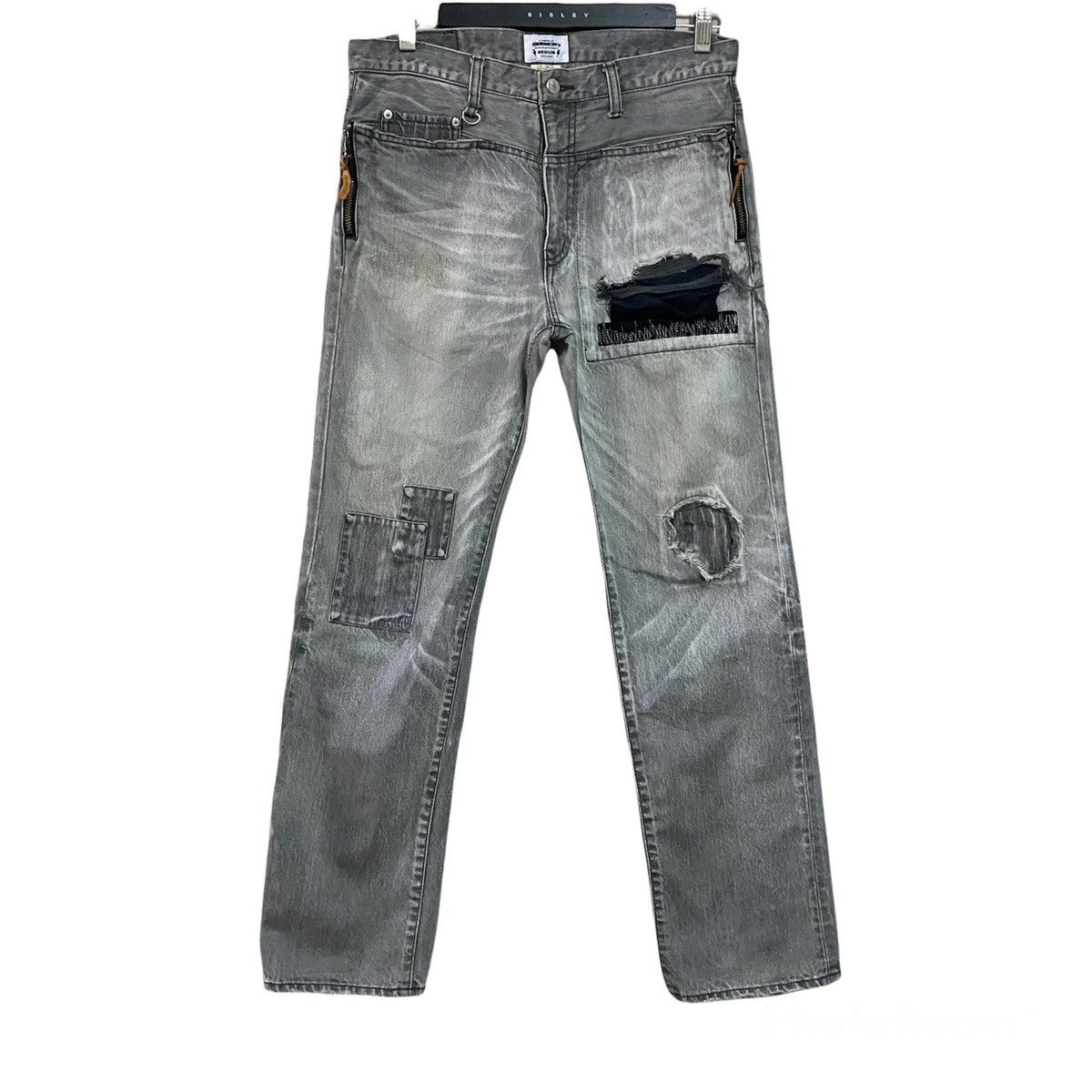 QUENCHLOUD Japanese Brand QUENCH Distressed Patchwork Neighborhood Size US 32 / EU 48 - 1 Thumbnail