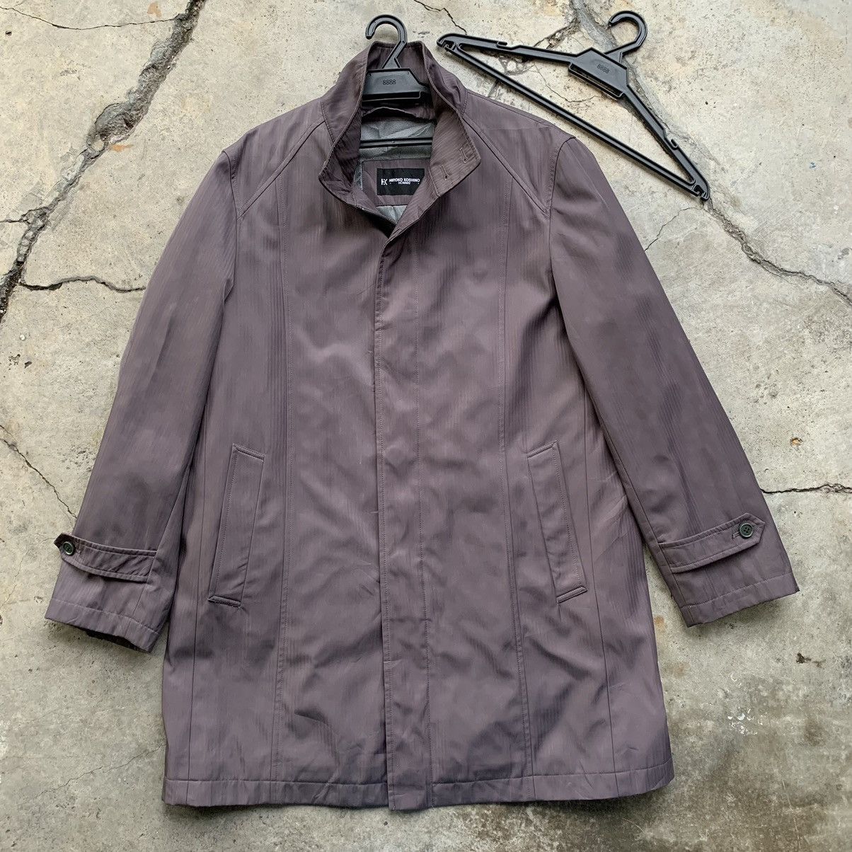 Hiroko Koshino Homme × Japanese Brand × Vintage Hiroko Koshino Homme long jacket Size US L / EU 52-54 / 3 - 1 Thumbnail