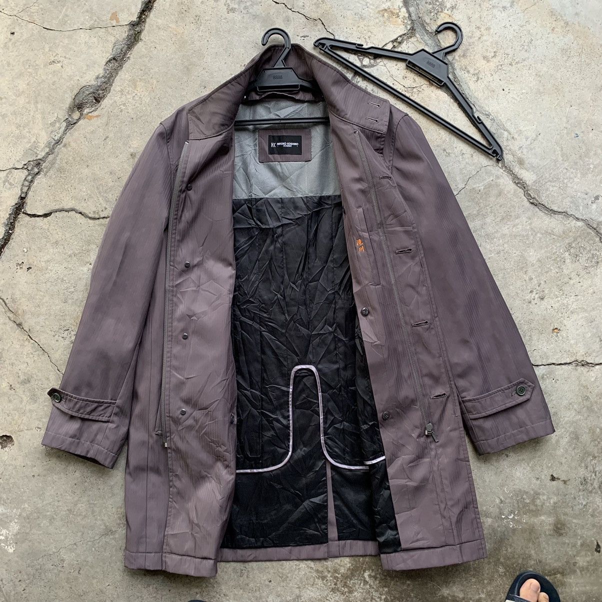 Hiroko Koshino Homme × Japanese Brand × Vintage Hiroko Koshino Homme long jacket Size US L / EU 52-54 / 3 - 2 Thumbnail