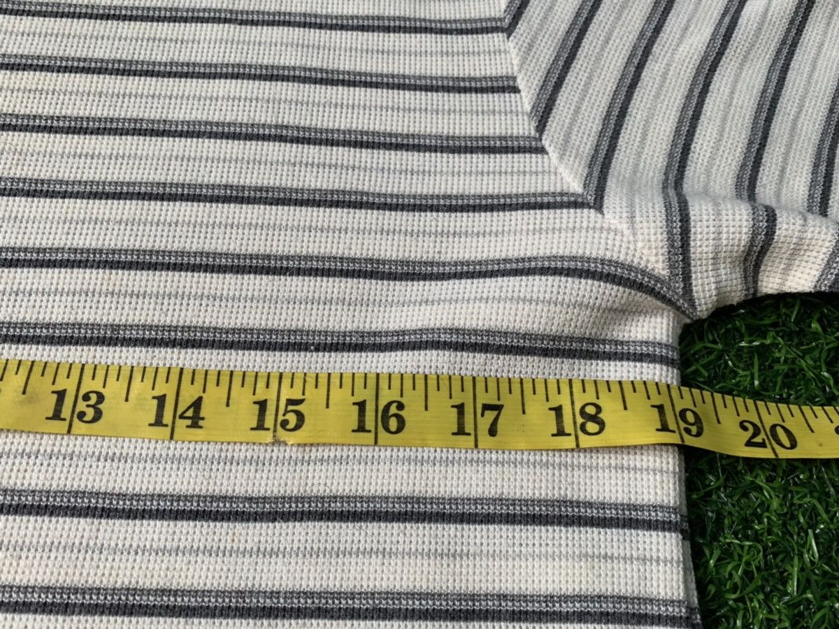 Japanese Brand Kansai Yamamoto Homme Striped Tee Zip Closure Size US S / EU 44-46 / 1 - 5 Thumbnail