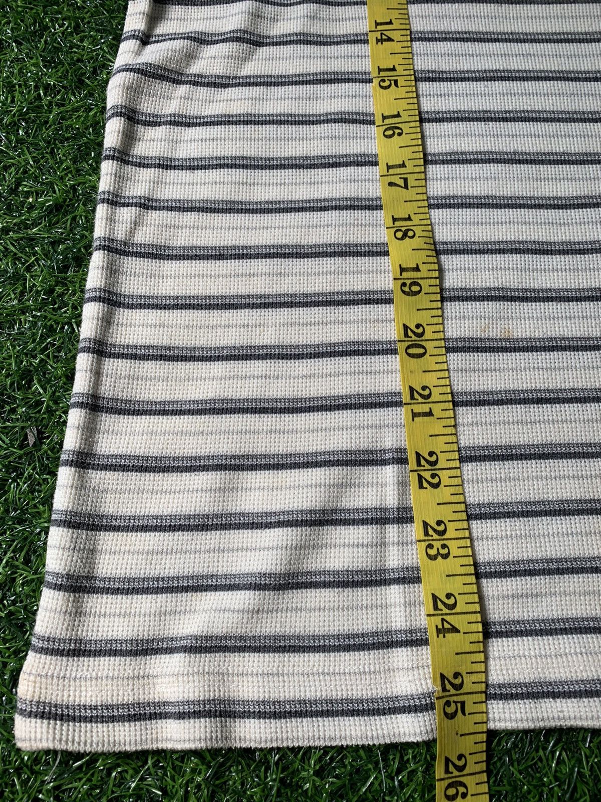 Japanese Brand Kansai Yamamoto Homme Striped Tee Zip Closure Size US S / EU 44-46 / 1 - 6 Thumbnail