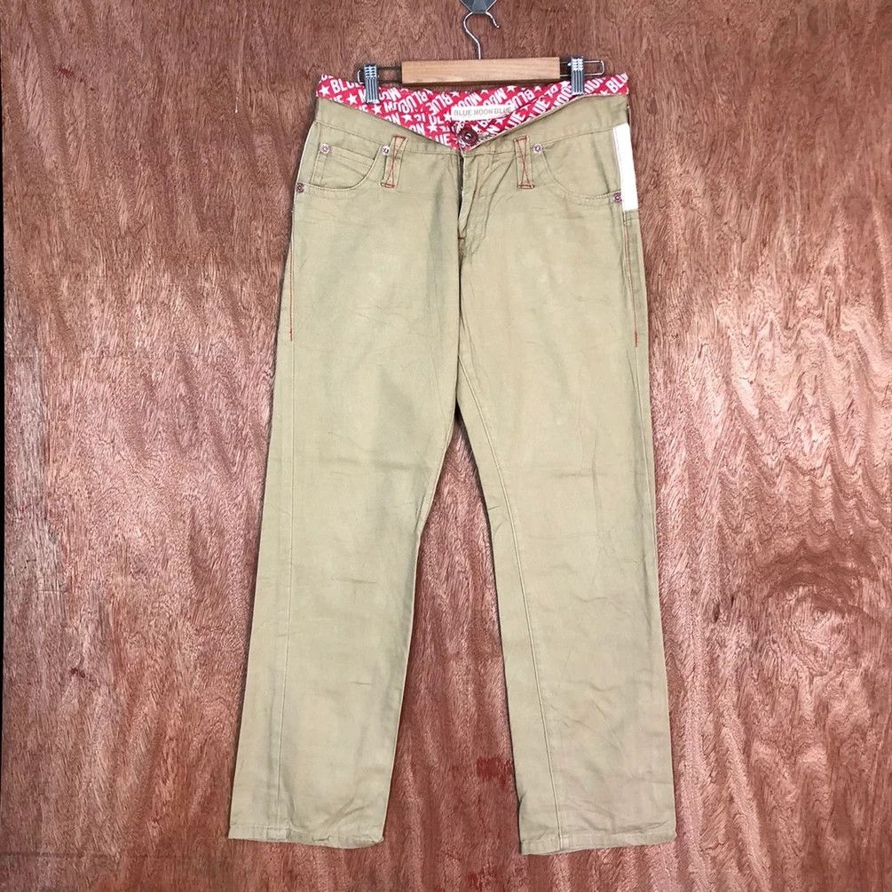 Japanese Brand DL Blue Moon blue japan cargo Jeans #c741 Size US 31 - 13 Thumbnail