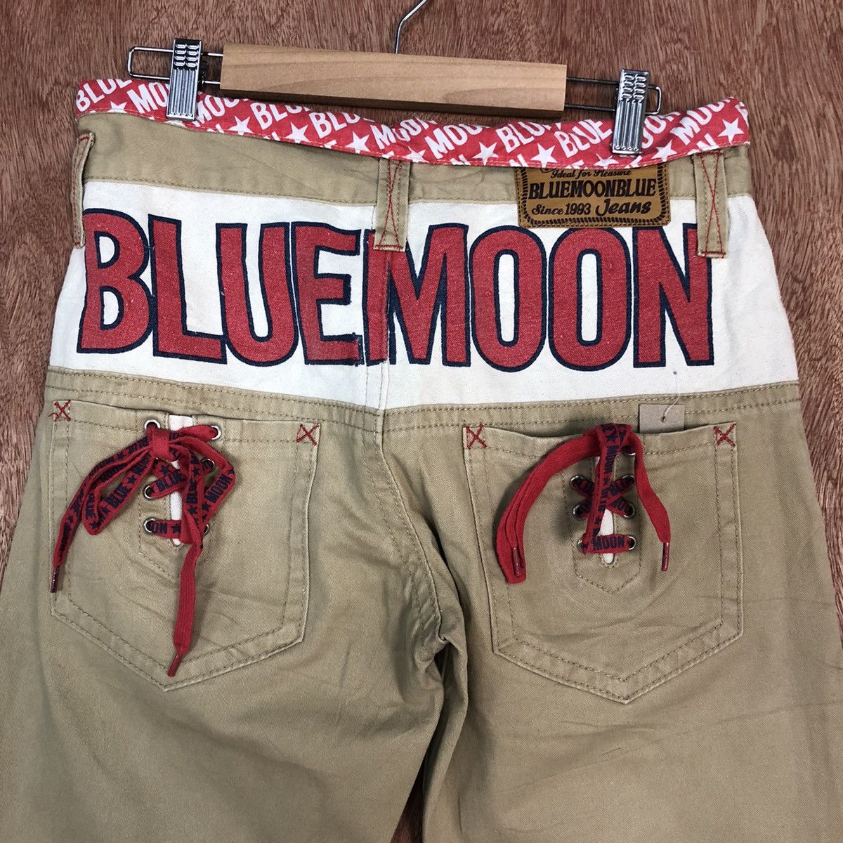 Japanese Brand DL Blue Moon blue japan cargo Jeans #c741 Size US 31 - 4 Thumbnail