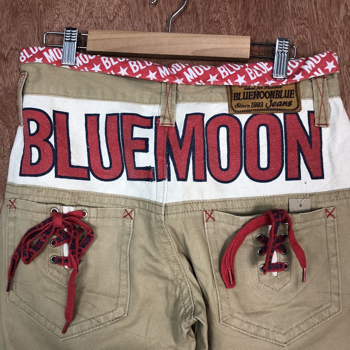 Japanese Brand DL Blue Moon blue japan cargo Jeans #c741 Size US 31 - 5 Thumbnail