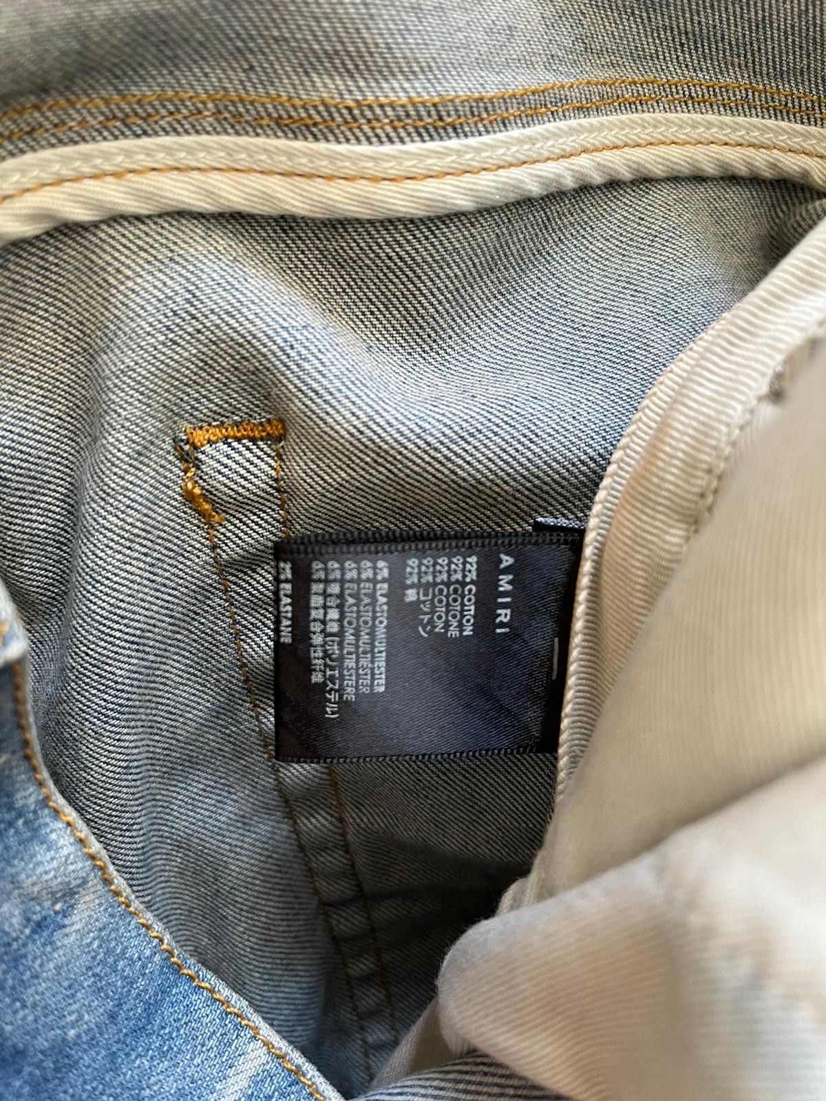 Amiri MX2 Plaid Denim in Clay Indigo Size US 36 / EU 52 - 16 Thumbnail