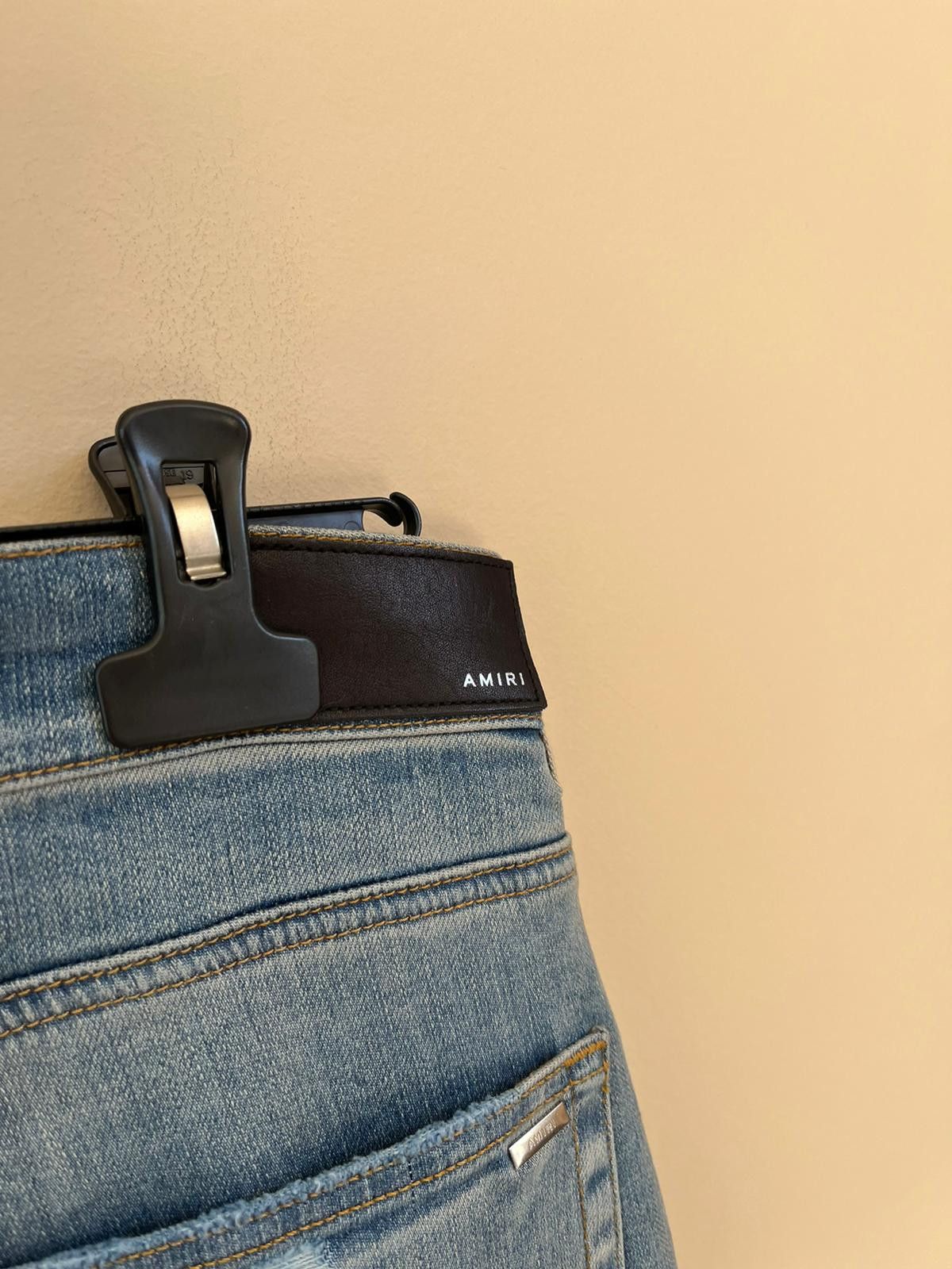 Amiri MX2 Plaid Denim in Clay Indigo Size US 36 / EU 52 - 18 Thumbnail