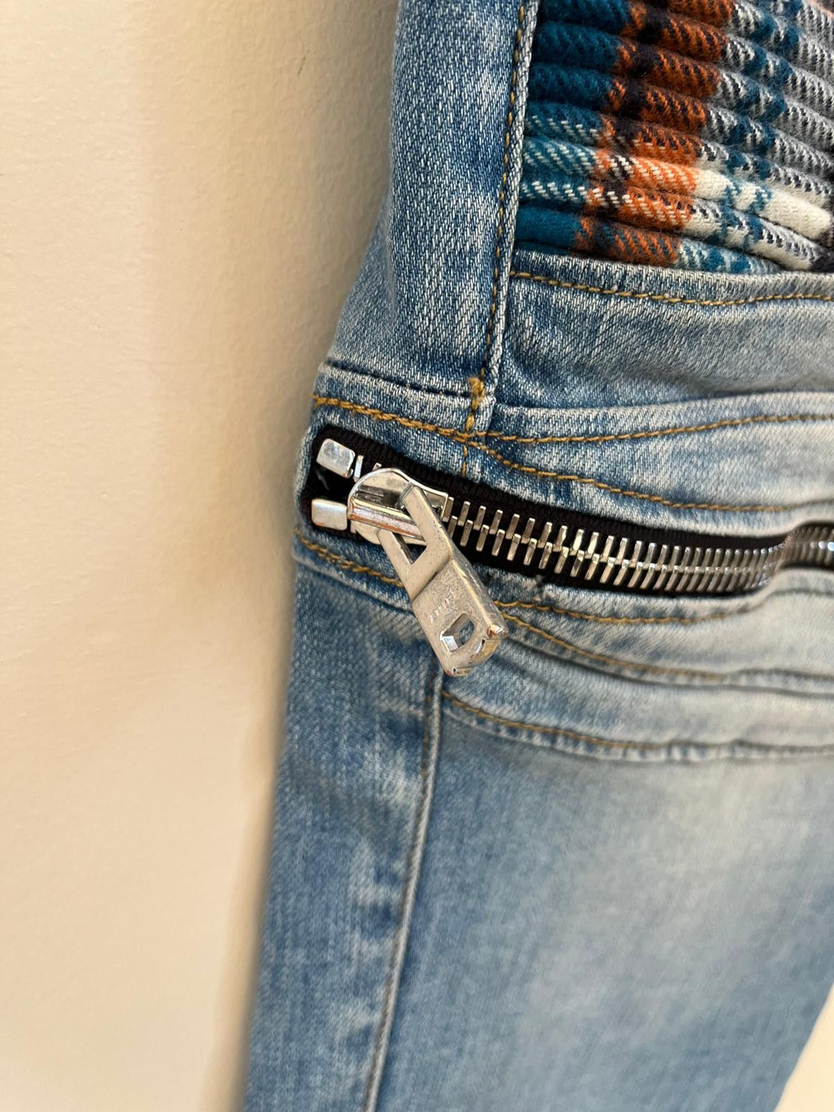 Amiri MX2 Plaid Denim in Clay Indigo Size US 36 / EU 52 - 5 Thumbnail