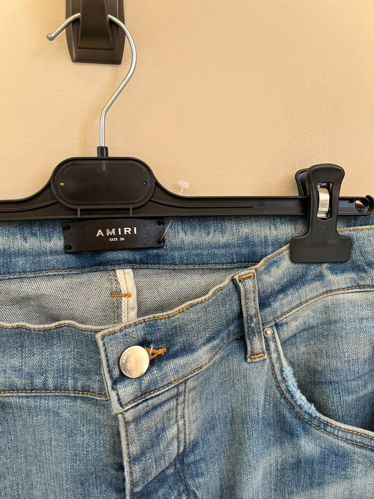 Amiri MX2 Plaid Denim in Clay Indigo Size US 36 / EU 52 - 8 Thumbnail