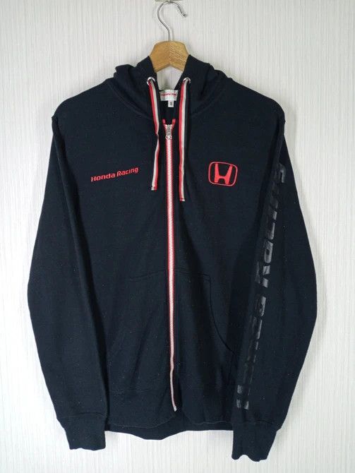 Honda Rare Vintage Honda Racing Zipper Hoodie Sweatshirt Size US M / EU 48-50 / 2 - 3 Thumbnail