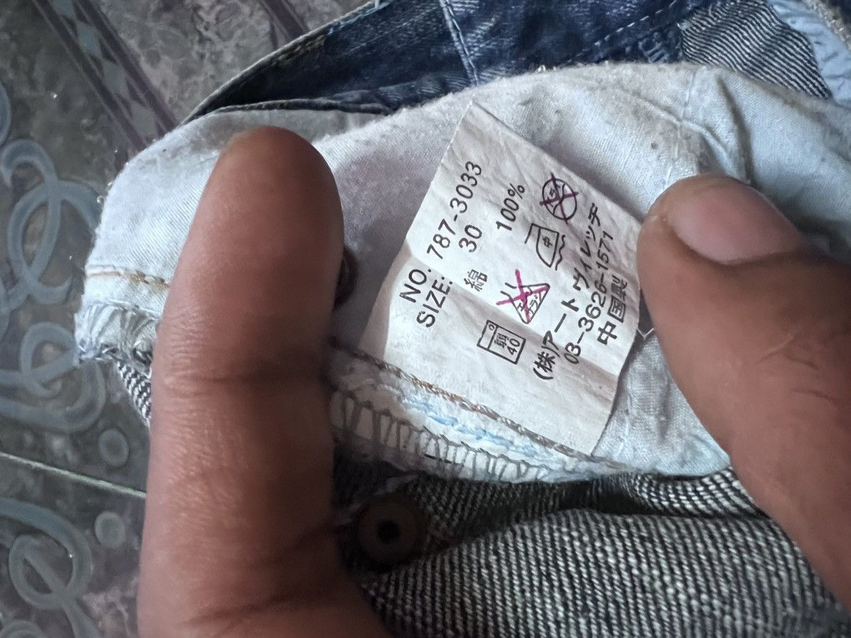 Japanese Brand FLARED💥BEACH SOUND DISTRESSED DENIM PANT Size US 30 / EU 46 - 9 Thumbnail