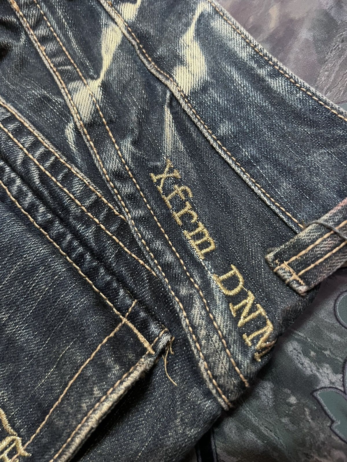 Japanese Brand RUSTY🔥XFIRM DISTRESSED DENIM PANT Size US 30 / EU 46 - 6 Thumbnail