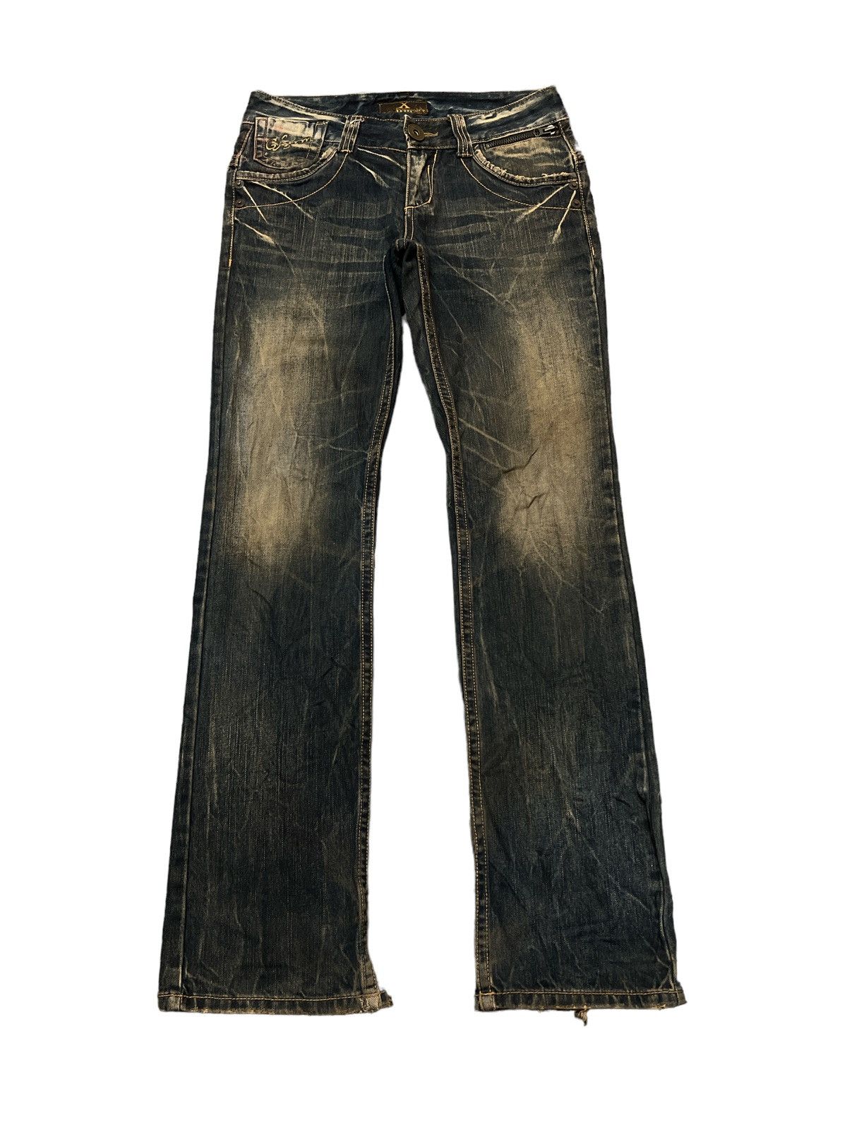 Japanese Brand RUSTY🔥XFIRM DISTRESSED DENIM PANT Size US 30 / EU 46 - 1 Thumbnail