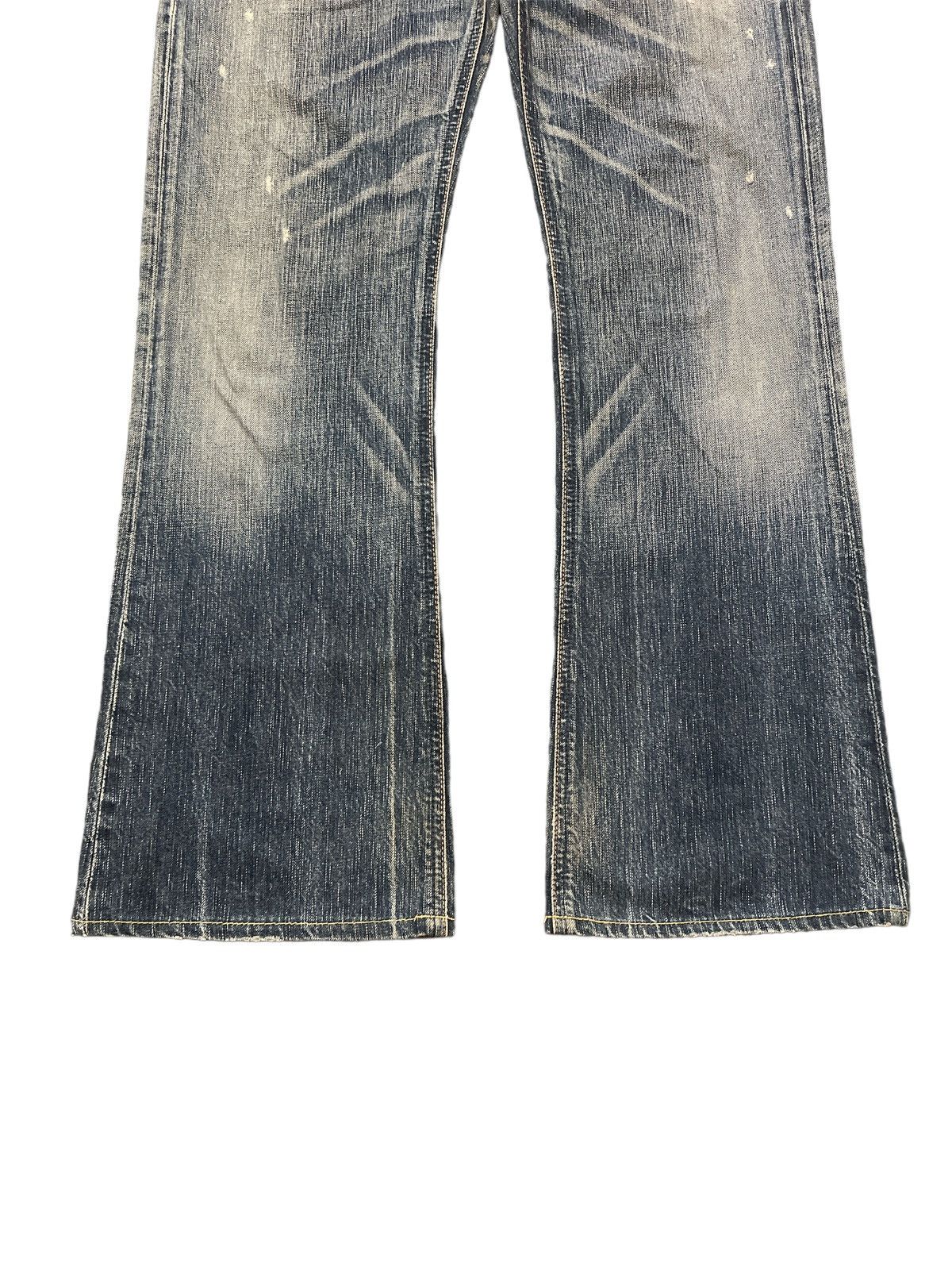 Japanese Brand FLARED💥EDWIN 503 DISTRESSED DENIM PANT Size US 30 / EU 46 - 4 Thumbnail
