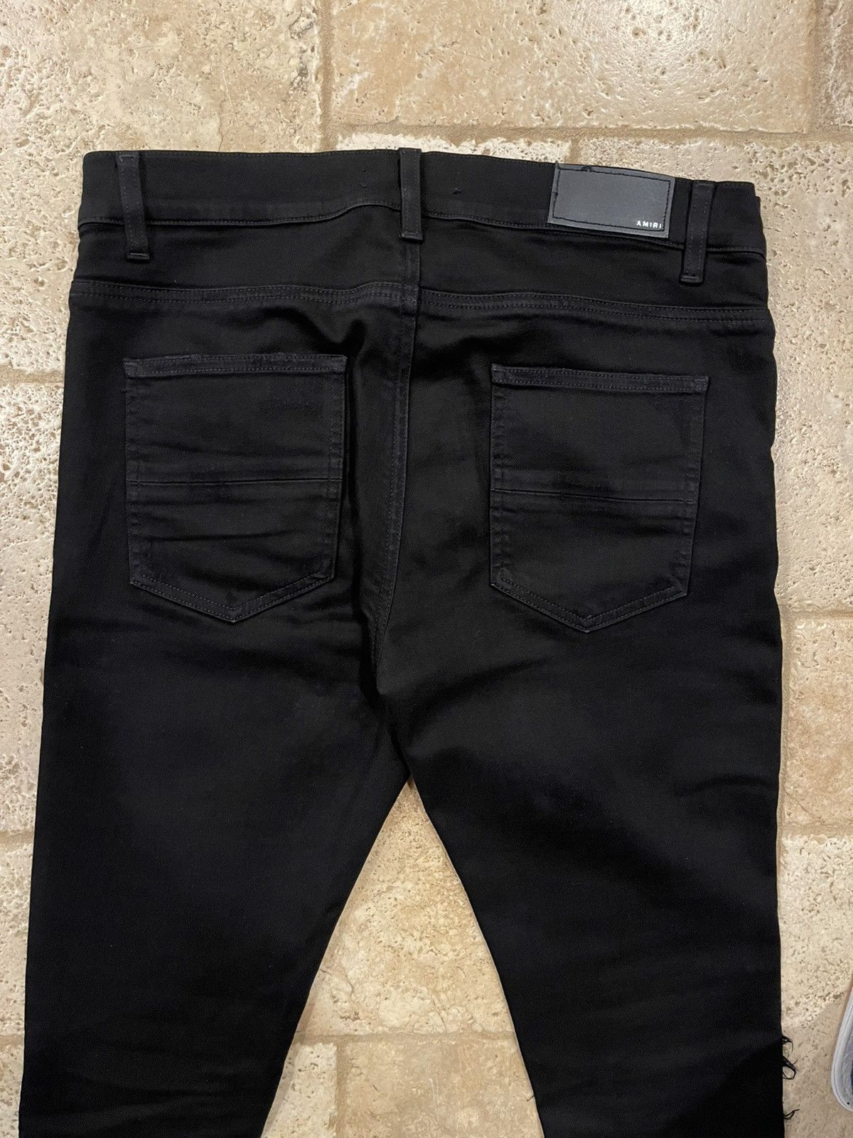 Amiri Mike Amiri AW16 OG Snakeskin Black Denim Jeans RARE Size US 33 - 7 Thumbnail