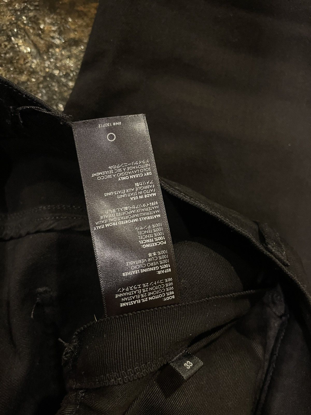 Amiri Mike Amiri AW16 OG Snakeskin Black Denim Jeans RARE Size US 33 - 13 Thumbnail