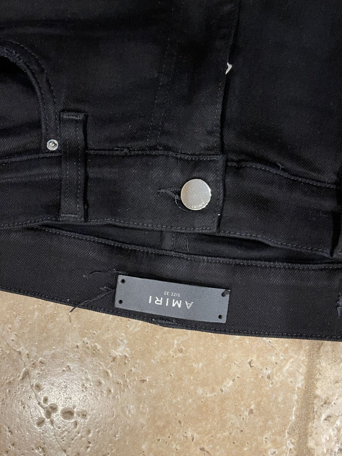 Amiri Mike Amiri AW16 OG Snakeskin Black Denim Jeans RARE Size US 33 - 11 Thumbnail