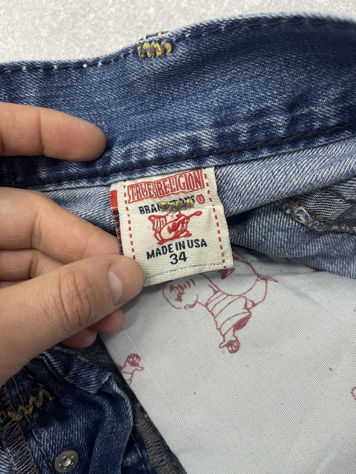 True Religion × Vintage Vintage True Religion Genius Jeans Denim Pants USA size 34 Size US 34 / EU 50 - 10 Thumbnail