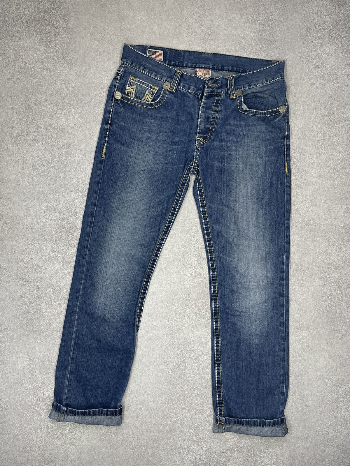 True Religion × Vintage Vintage True Religion Genius Jeans Denim Pants USA size 34 Size US 34 / EU 50 - 4 Thumbnail