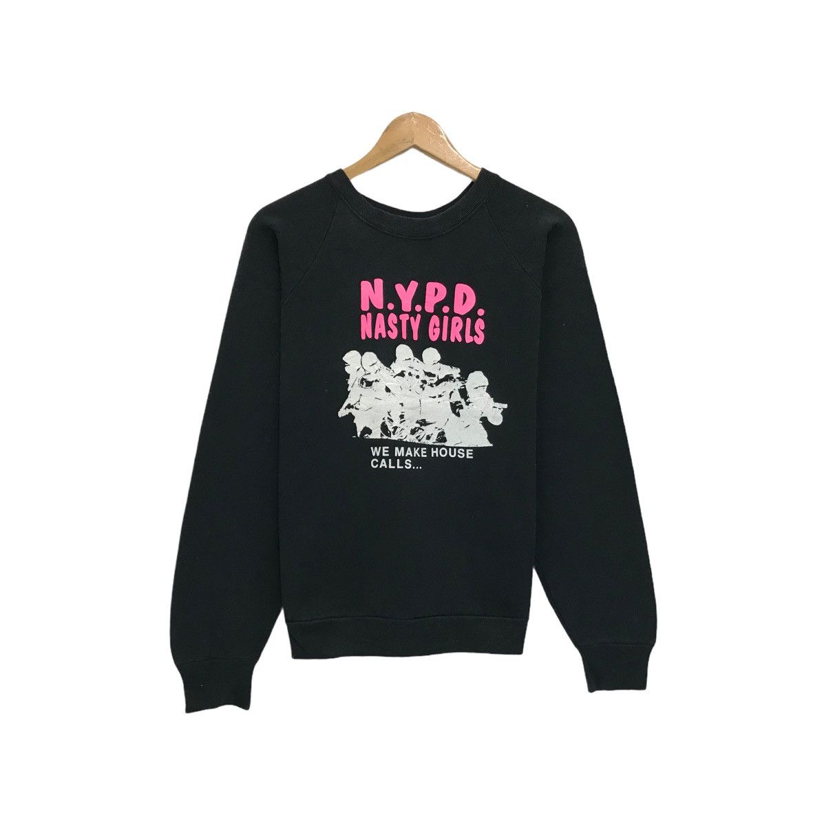 Japanese Brand × Vintage Vintage NYPD Nasty Girls Sweatshirt Pullover Jumper Size US M / EU 48-50 / 2 - 1 Thumbnail