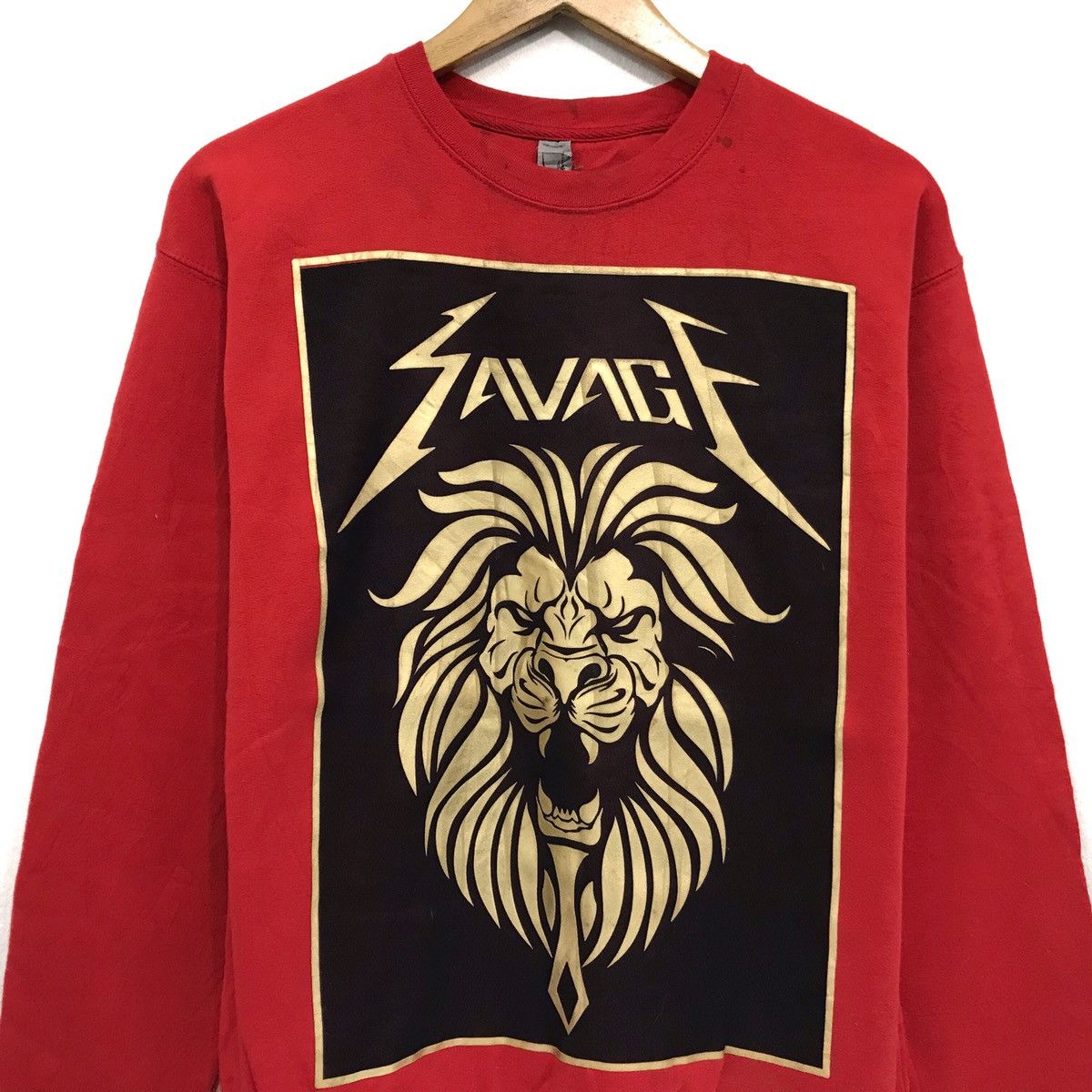 Japanese Brand Savage Sweatshirt Big Logo Lions Animal Size US M / EU 48-50 / 2 - 2 Thumbnail