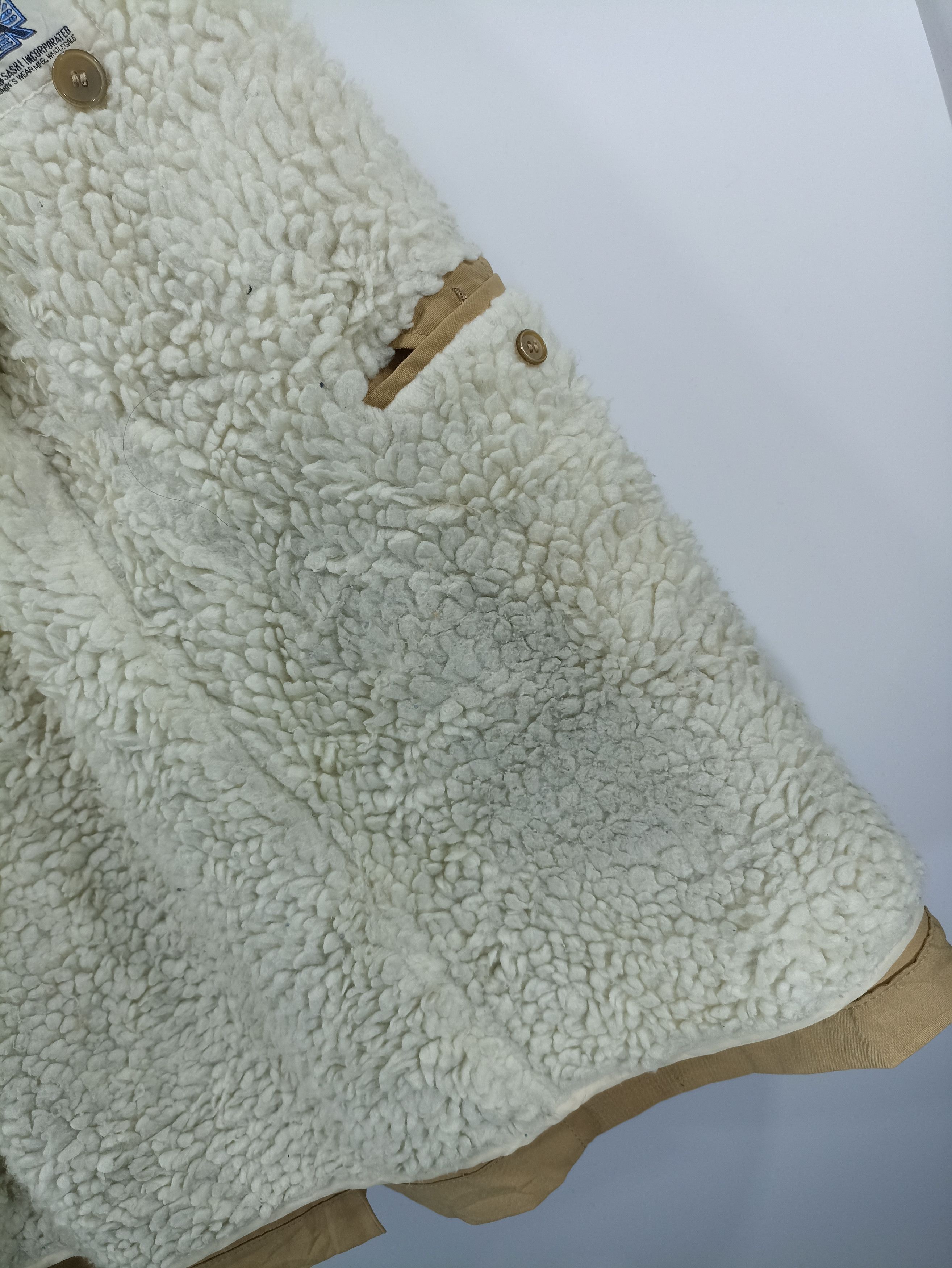 Japanese Brand × Story Mfg. × Vintage Vintage Misashi lining Sherpa Canvas Coat Size US S / EU 44-46 / 1 - 7 Thumbnail