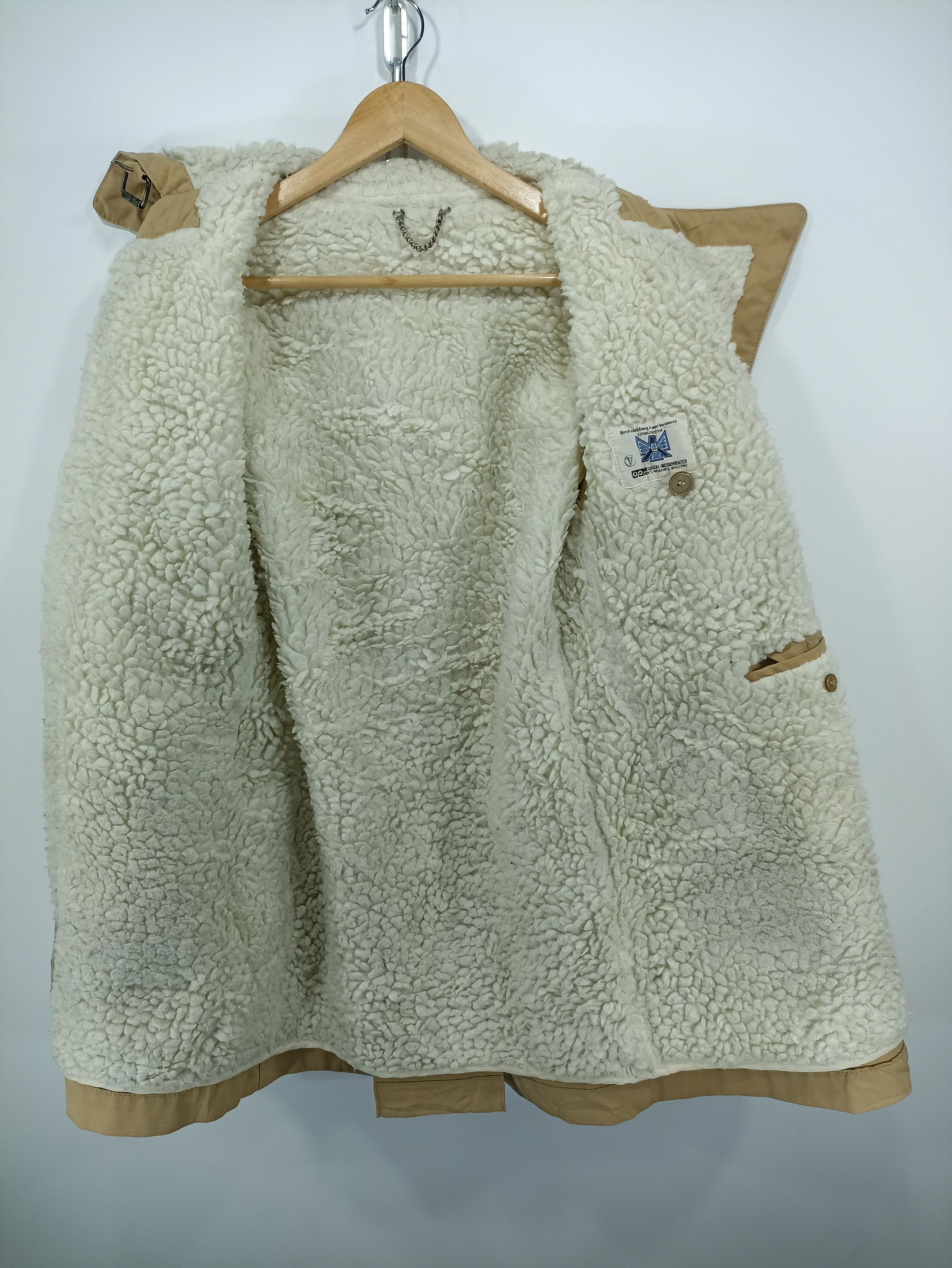 Japanese Brand × Story Mfg. × Vintage Vintage Misashi lining Sherpa Canvas Coat Size US S / EU 44-46 / 1 - 6 Thumbnail