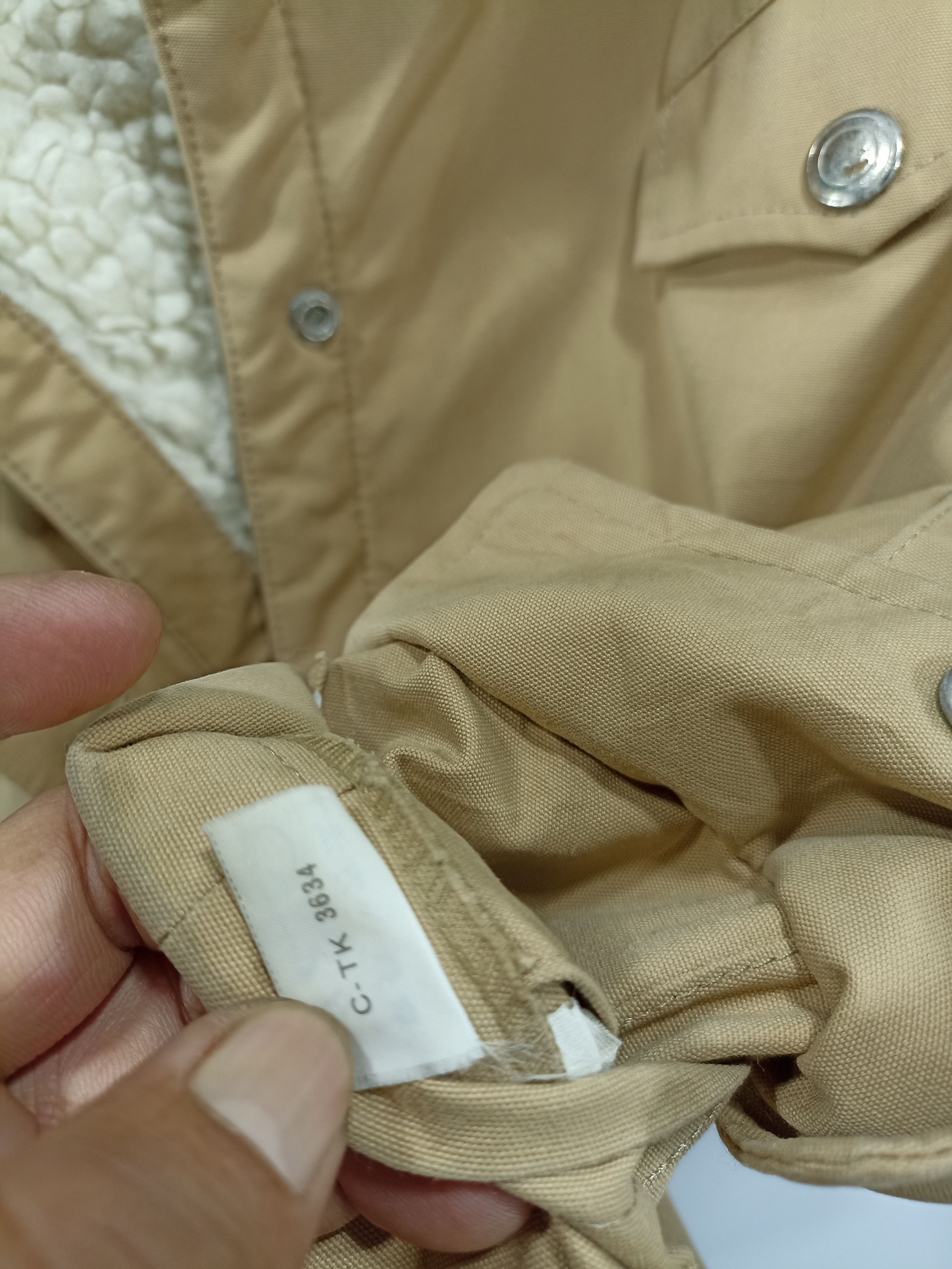 Japanese Brand × Story Mfg. × Vintage Vintage Misashi lining Sherpa Canvas Coat Size US S / EU 44-46 / 1 - 9 Thumbnail