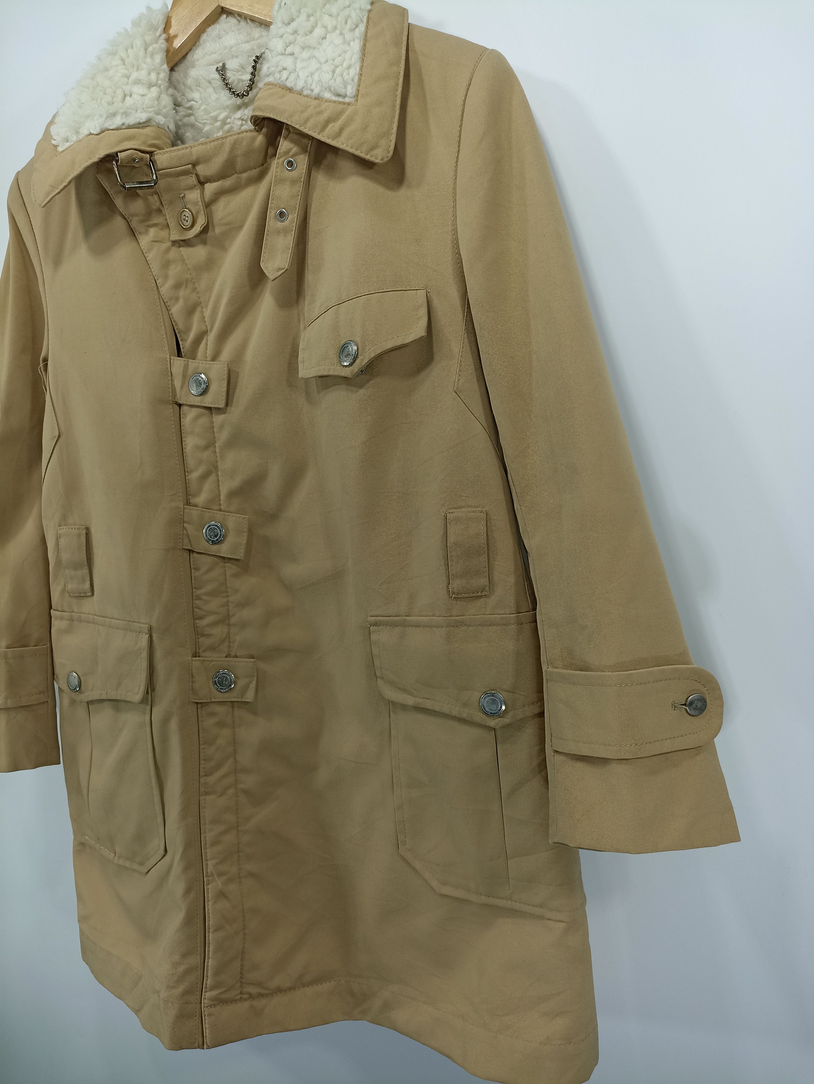 Japanese Brand × Story Mfg. × Vintage Vintage Misashi lining Sherpa Canvas Coat Size US S / EU 44-46 / 1 - 2 Thumbnail