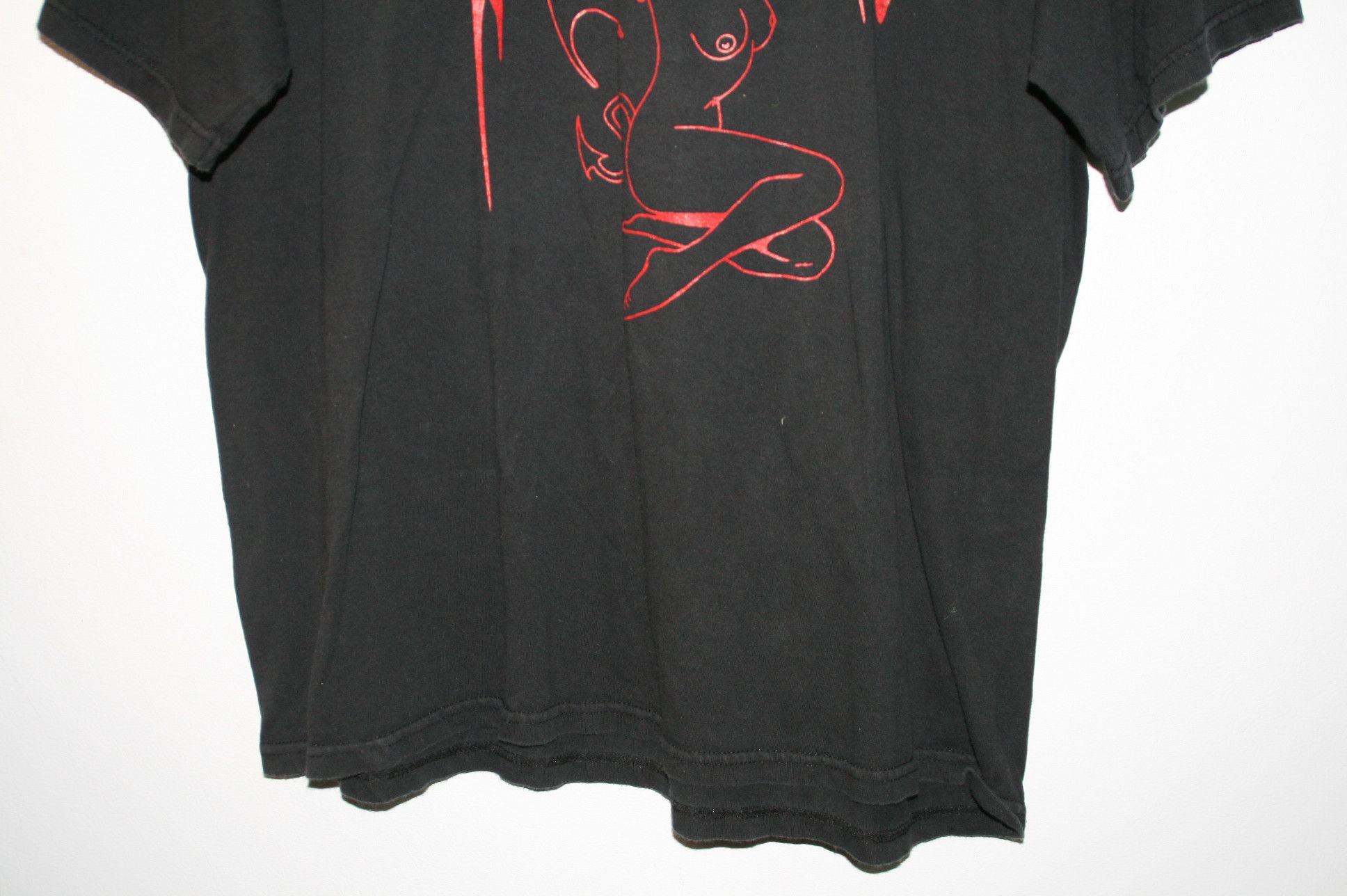 Vintage Custom Vintage Print Hell Girl Goth Shirt XL Size US L / EU 52-54 / 3 - 4 Thumbnail