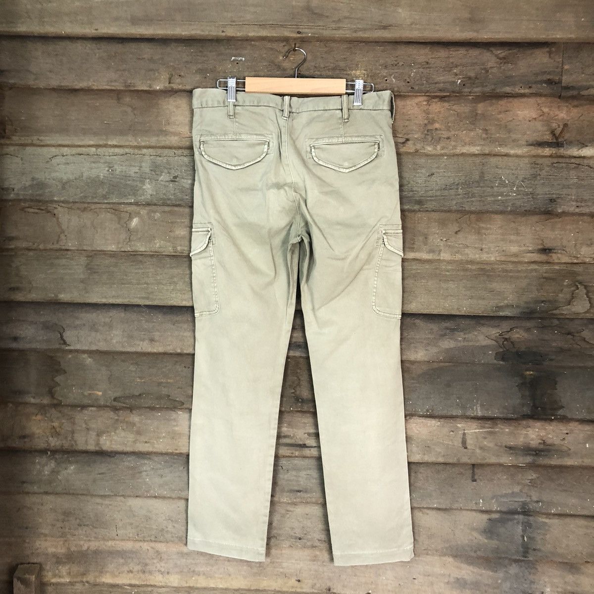 Japanese Brand DLL Uniqlo Brown Cargo streetwear Multipocket Pants #1580 Size US 31 - 10 Thumbnail