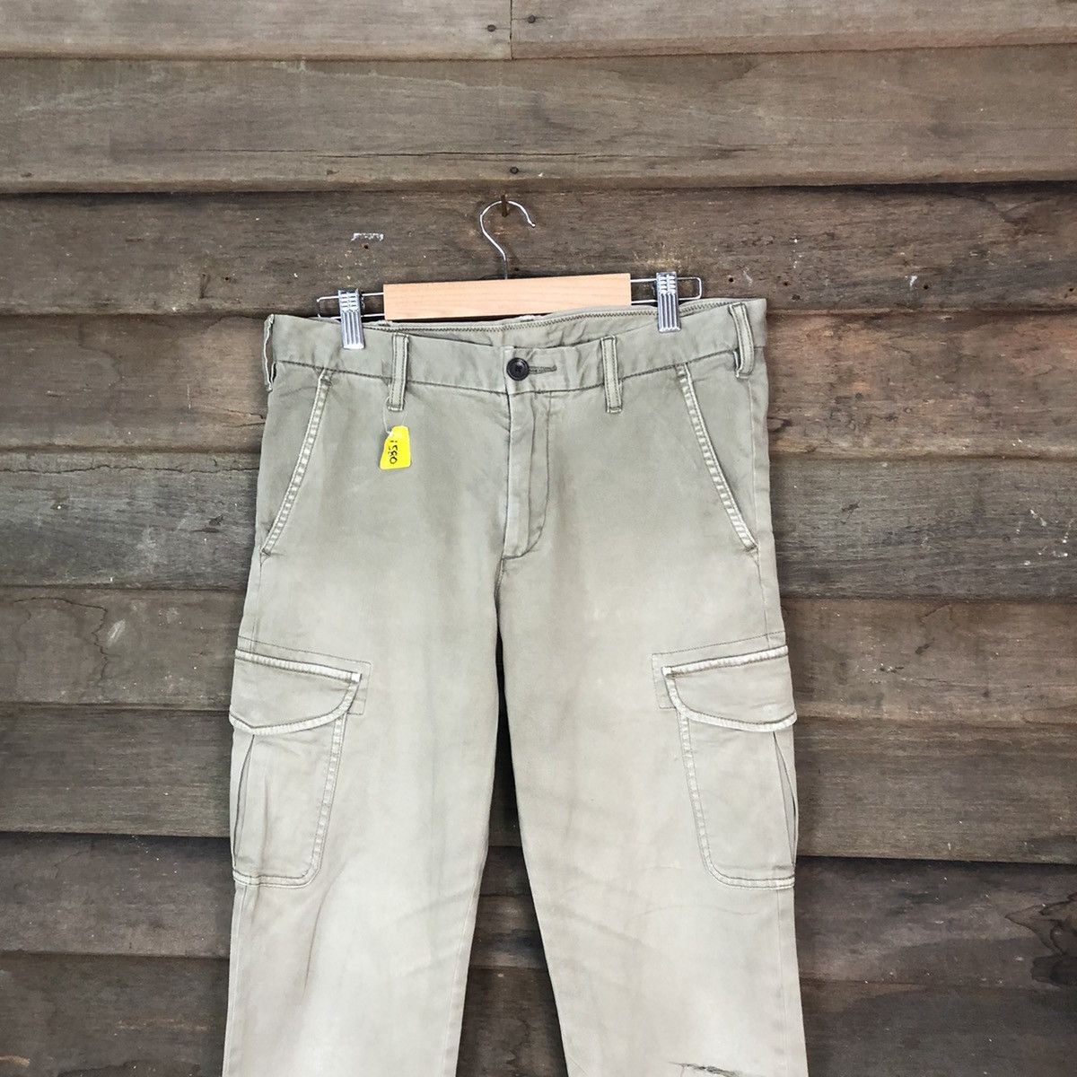 Japanese Brand DLL Uniqlo Brown Cargo streetwear Multipocket Pants #1580 Size US 31 - 2 Thumbnail
