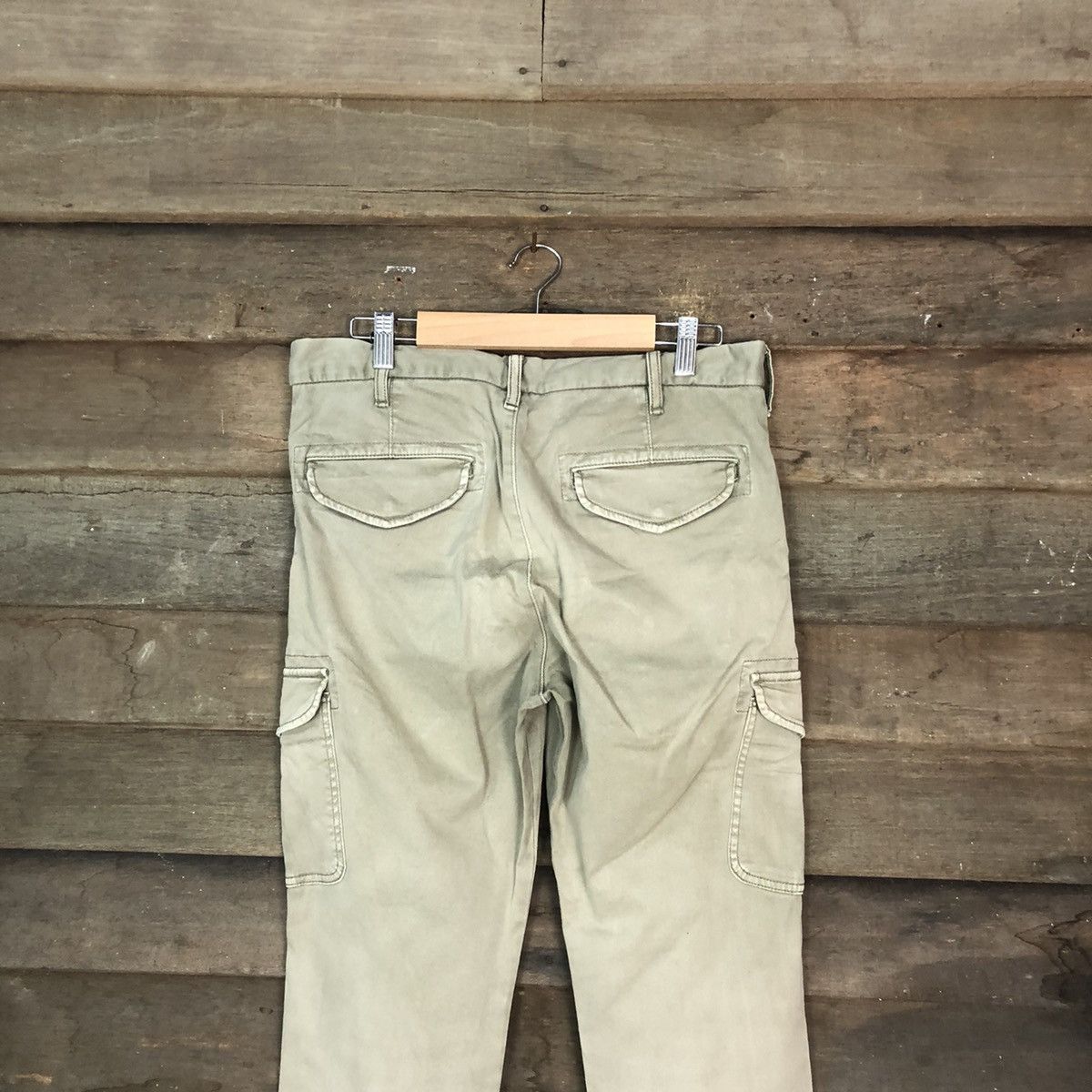 Japanese Brand DLL Uniqlo Brown Cargo streetwear Multipocket Pants #1580 Size US 31 - 11 Thumbnail