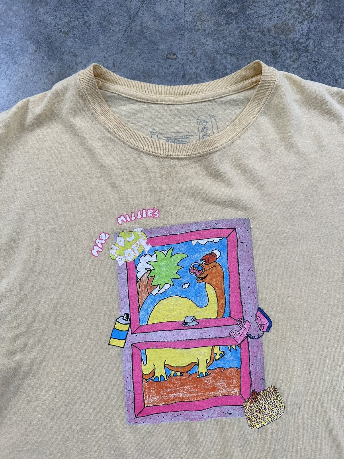 Illegal Civilization Illegal Civilization x Mac Miller Yellow Dinosaur Tee Medium Size US M / EU 48-50 / 2 - 2 Thumbnail
