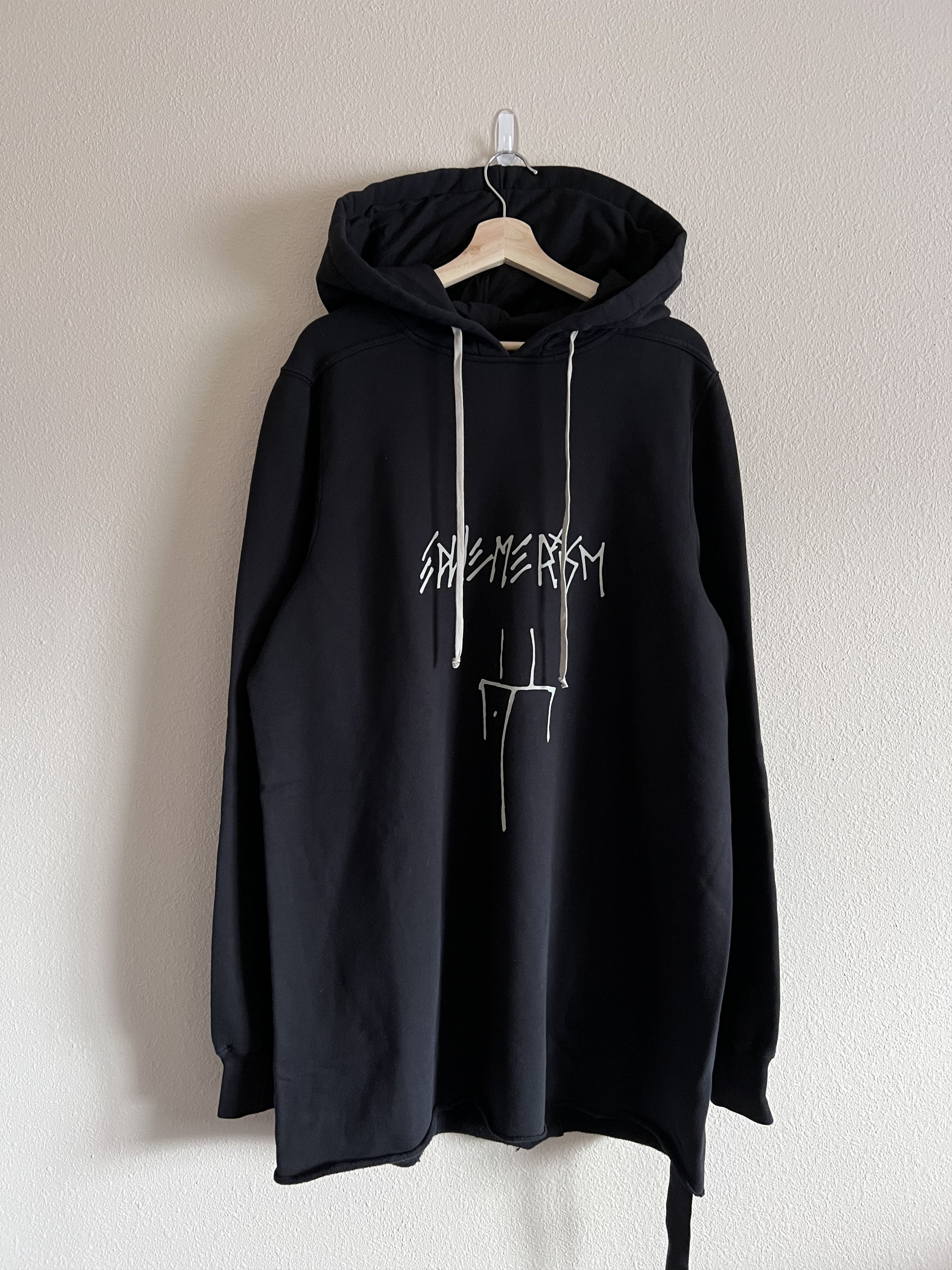 image of Rick Owens Drkshdw Ephemerism Pullover Hoodie in Black, Men's (Size Large)