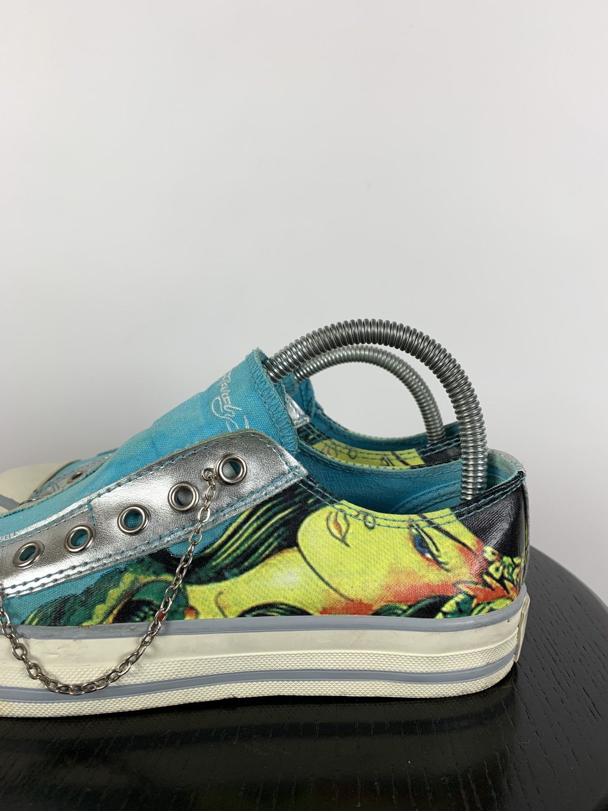 Christian Audigier Vintage Ed Hardy Women’s Low Top Y2K Sneakers Size US 5 / IT 35 - 9 Thumbnail