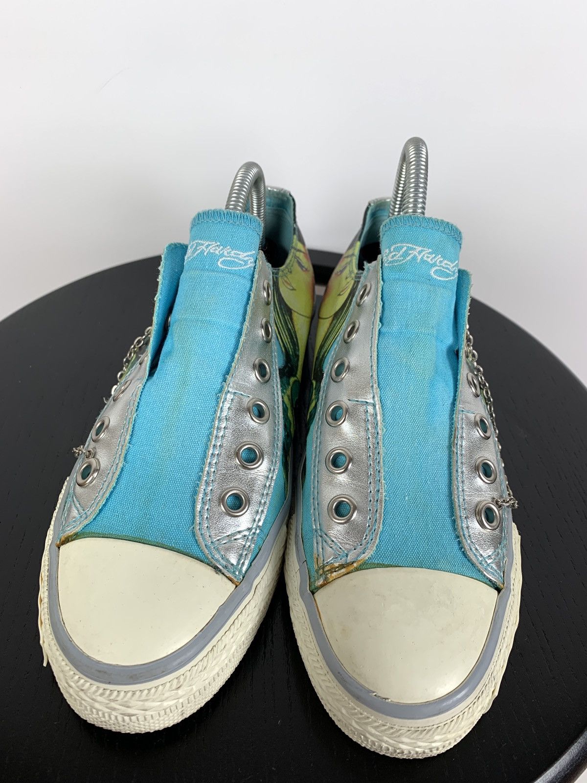 Christian Audigier Vintage Ed Hardy Women’s Low Top Y2K Sneakers Size US 5 / IT 35 - 7 Thumbnail