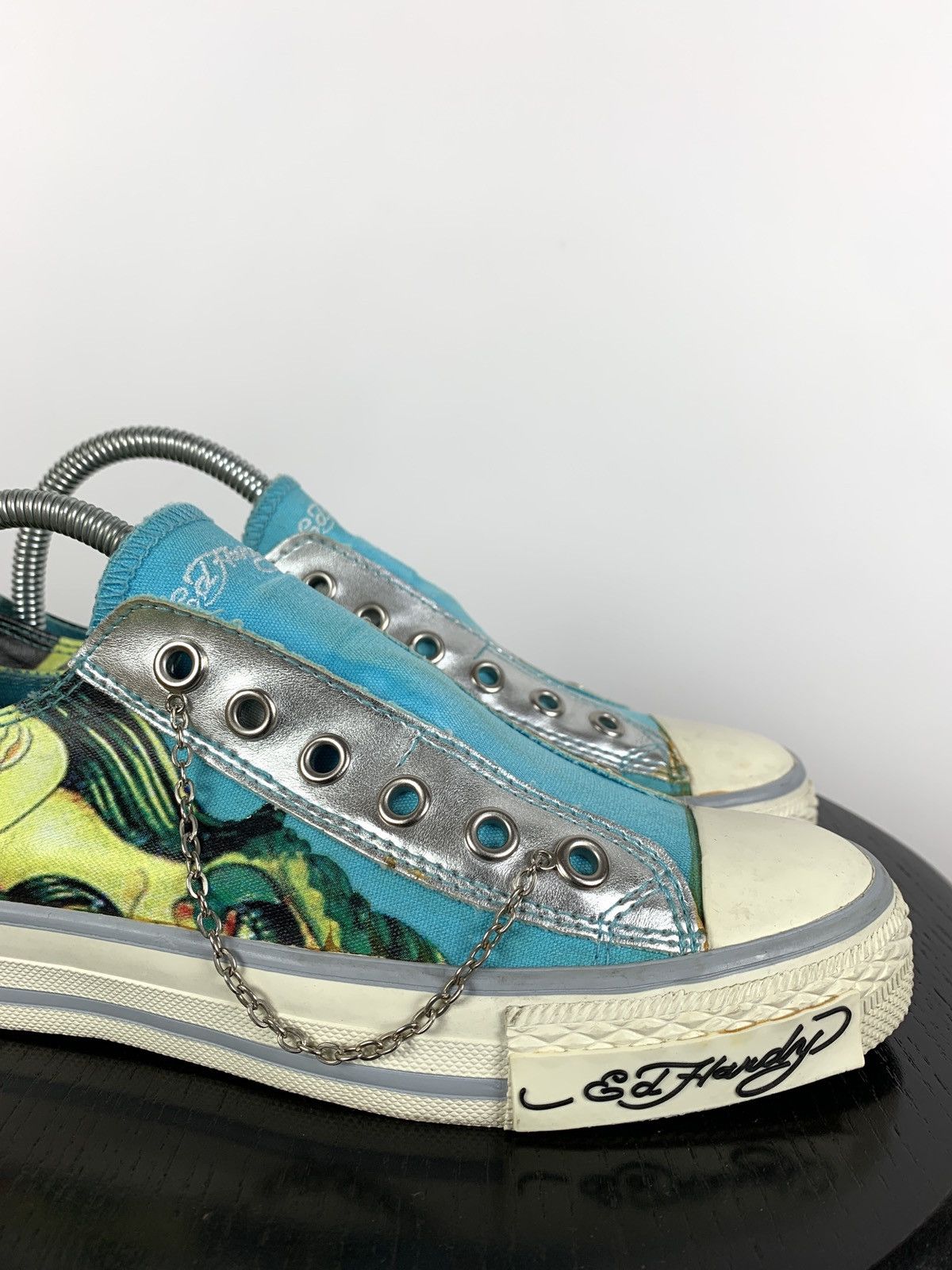 Christian Audigier Vintage Ed Hardy Women’s Low Top Y2K Sneakers Size US 5 / IT 35 - 11 Thumbnail
