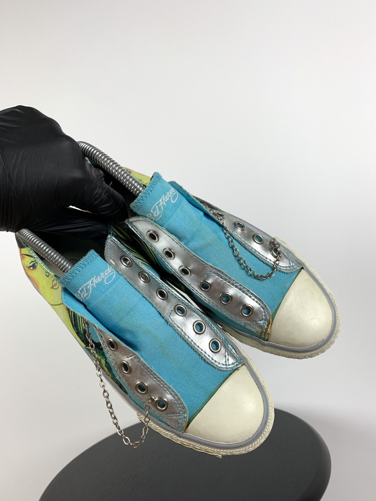 Christian Audigier Vintage Ed Hardy Women’s Low Top Y2K Sneakers Size US 5 / IT 35 - 16 Thumbnail